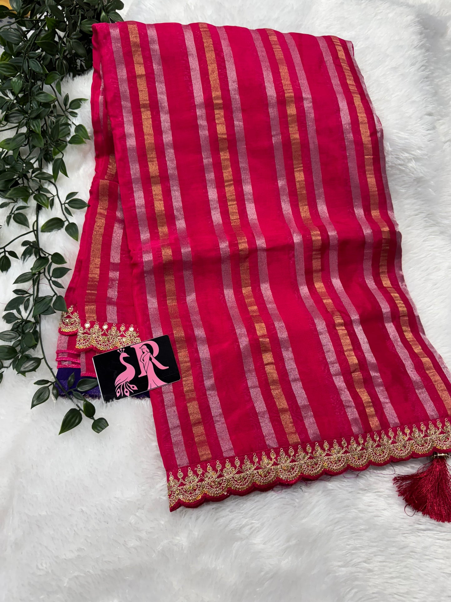 Kora tissue saree-SR1111C