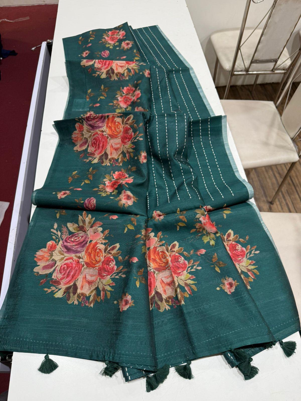Soft Tassar saree-SR1060E