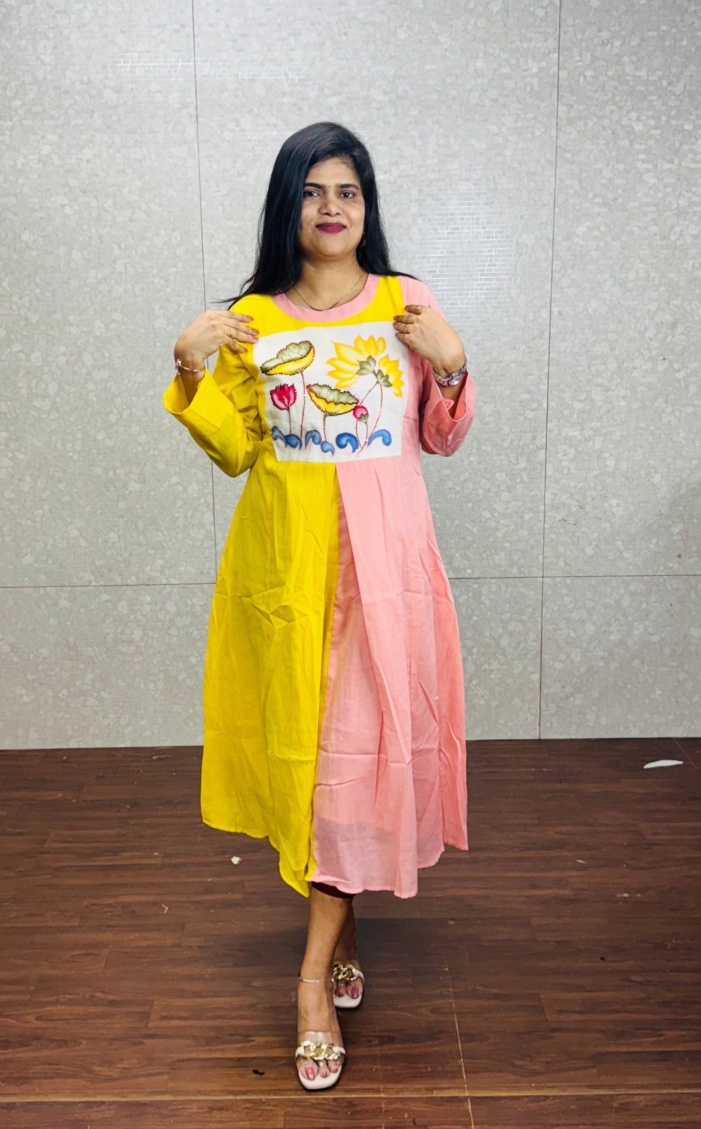 Pure Mulmul cotton frock-SRF2002