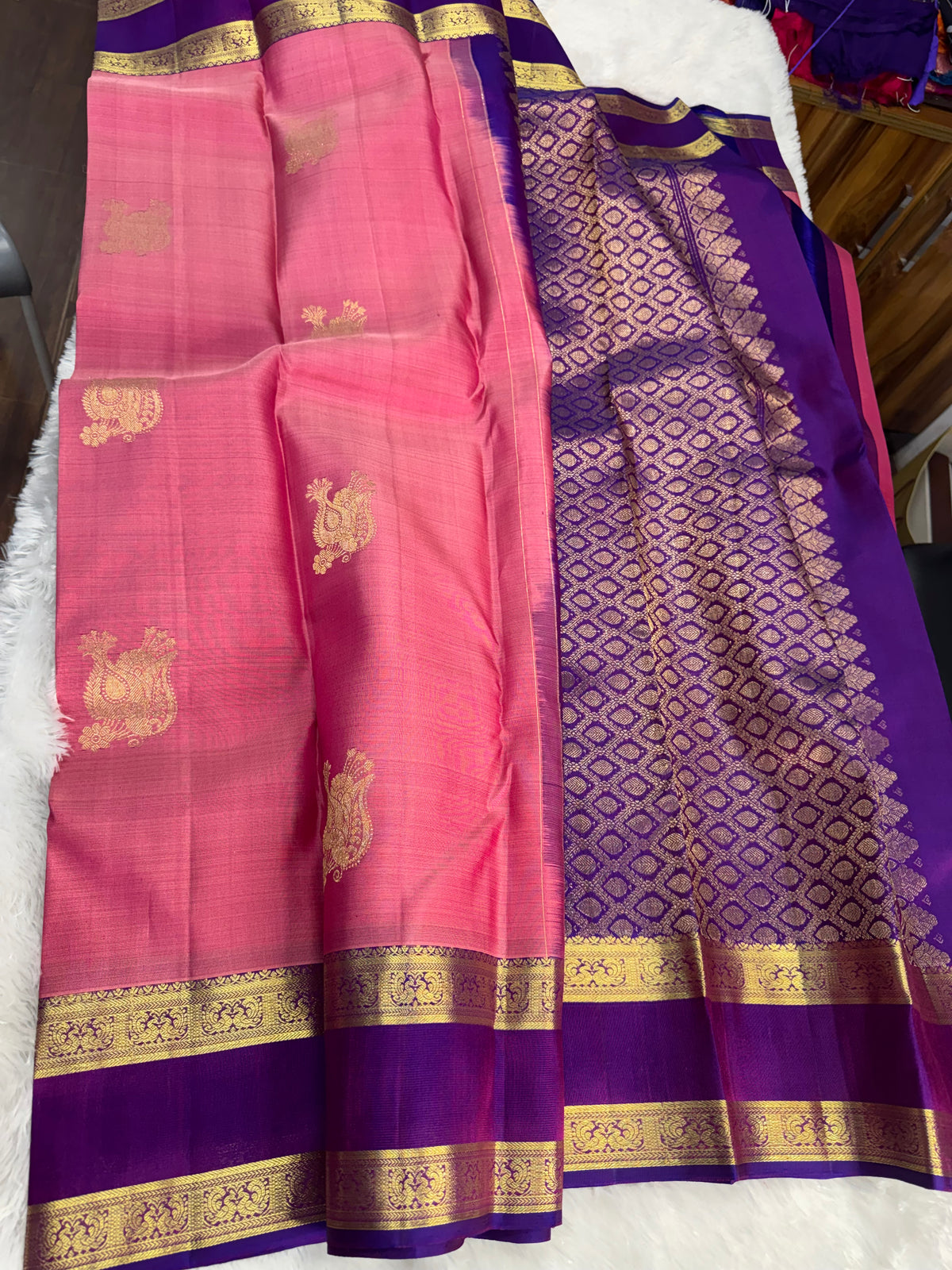 Handloom vintage Kanchipattu saree-SRKP14