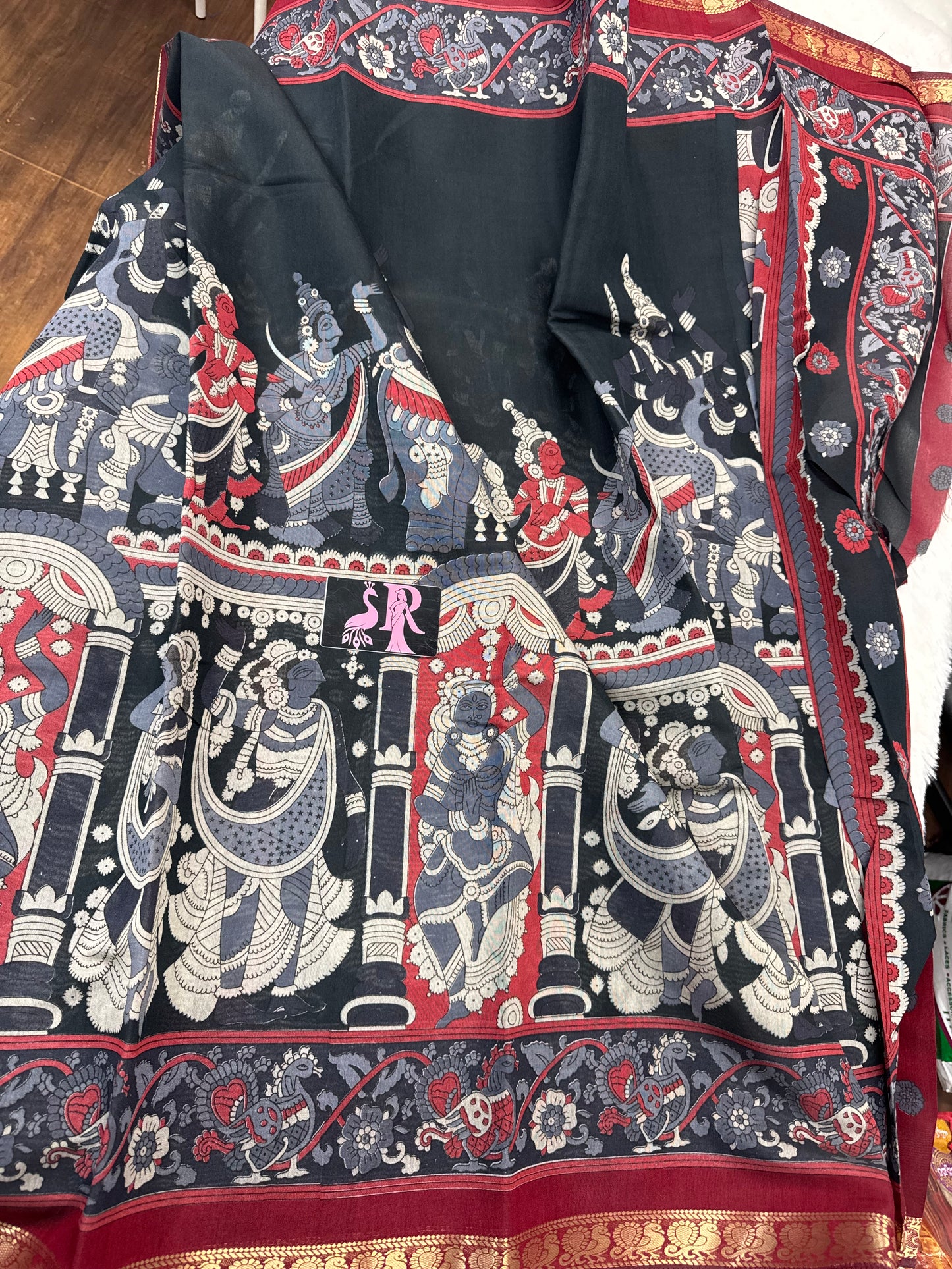 Maheswari silk Kalamkari-SR1074A
