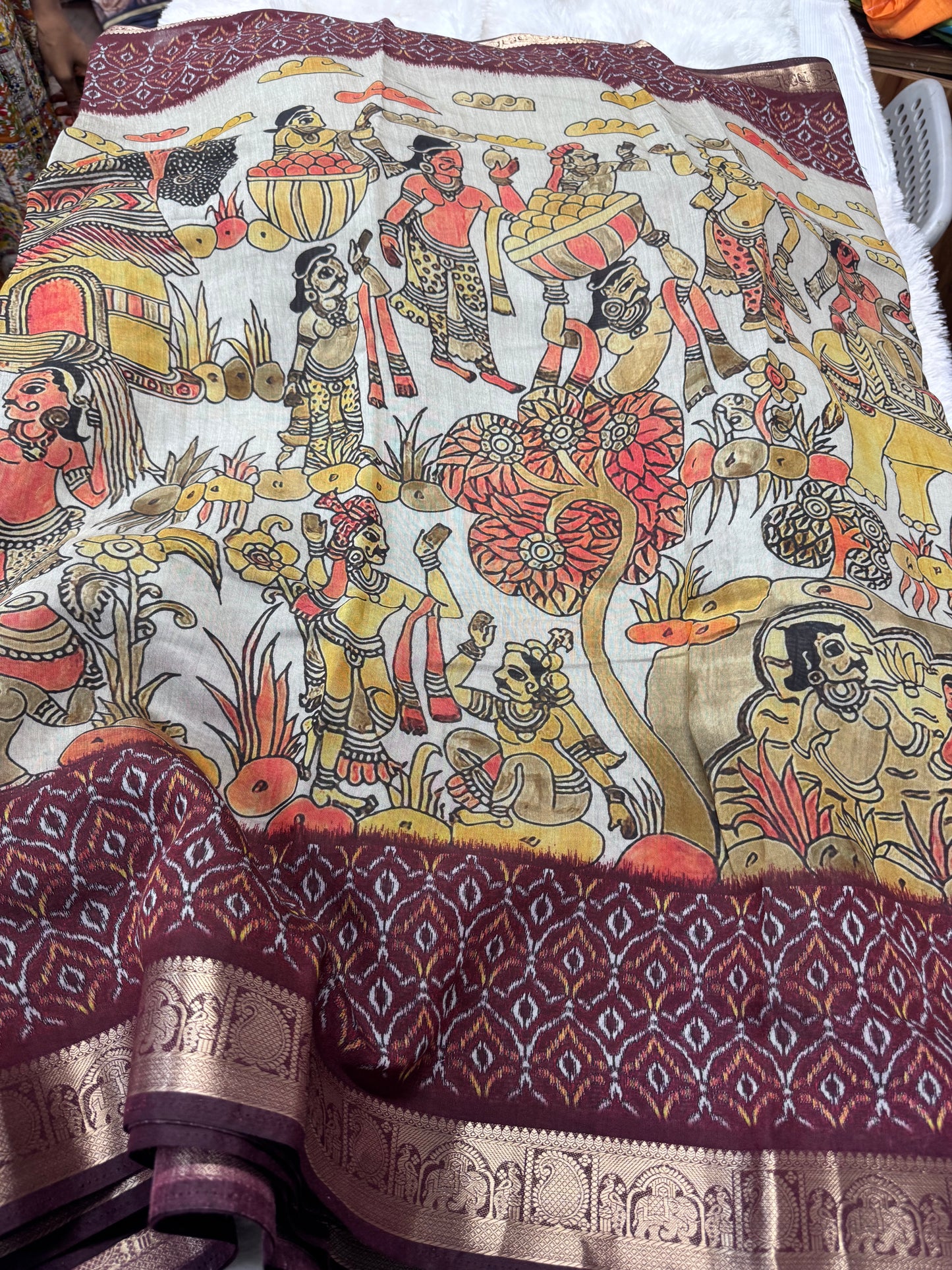 Maheswari silk cotton saree-SR1266A
