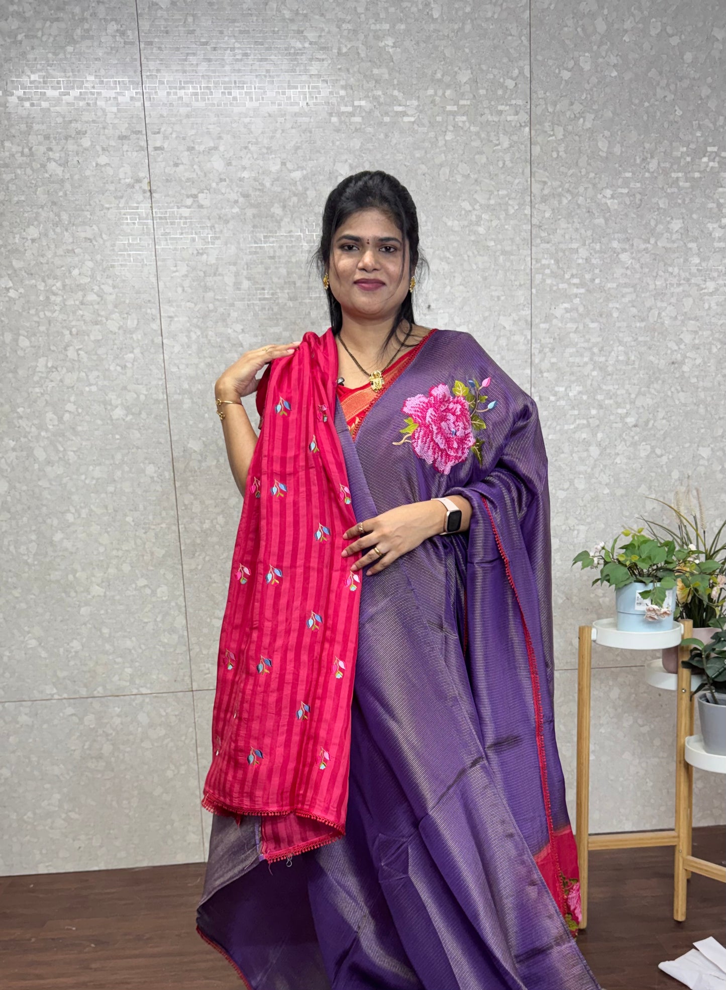 Designer tissue Georget sarees-SR1196C