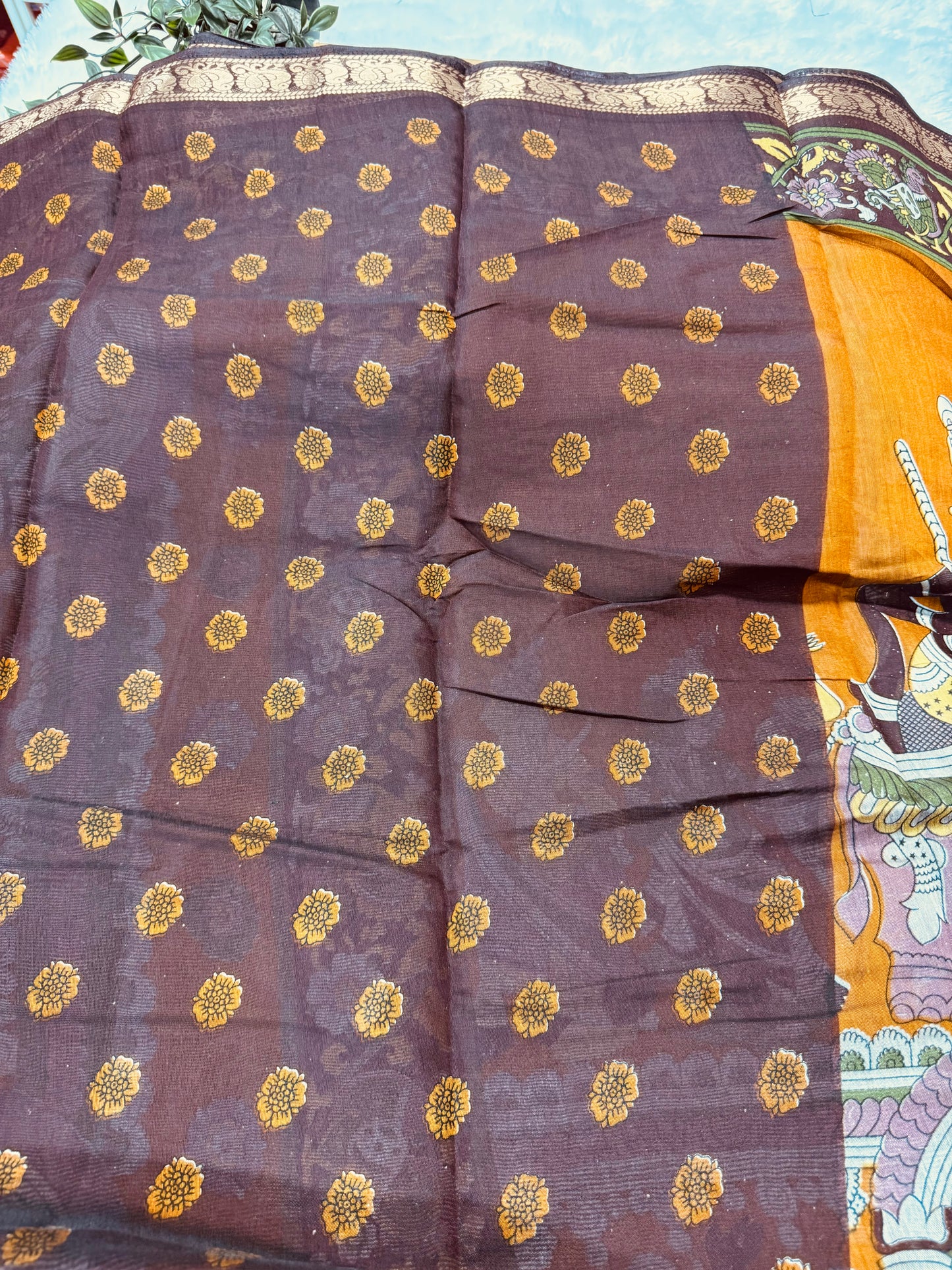 Kalamkari Saree-SR1010A