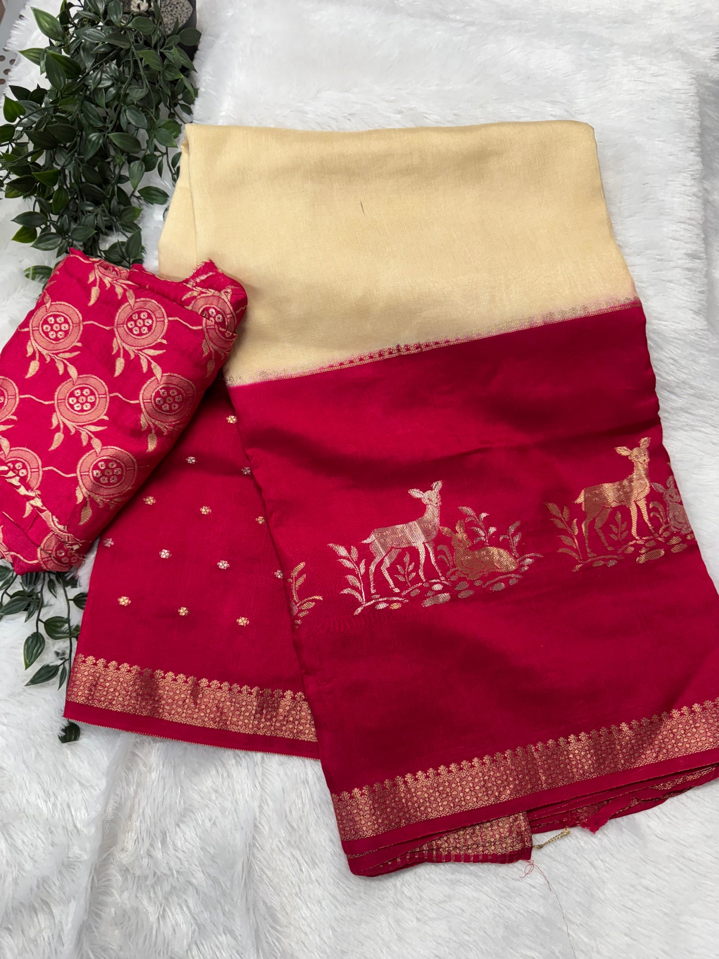 Mysore dola crepe silk saree-SR1159A