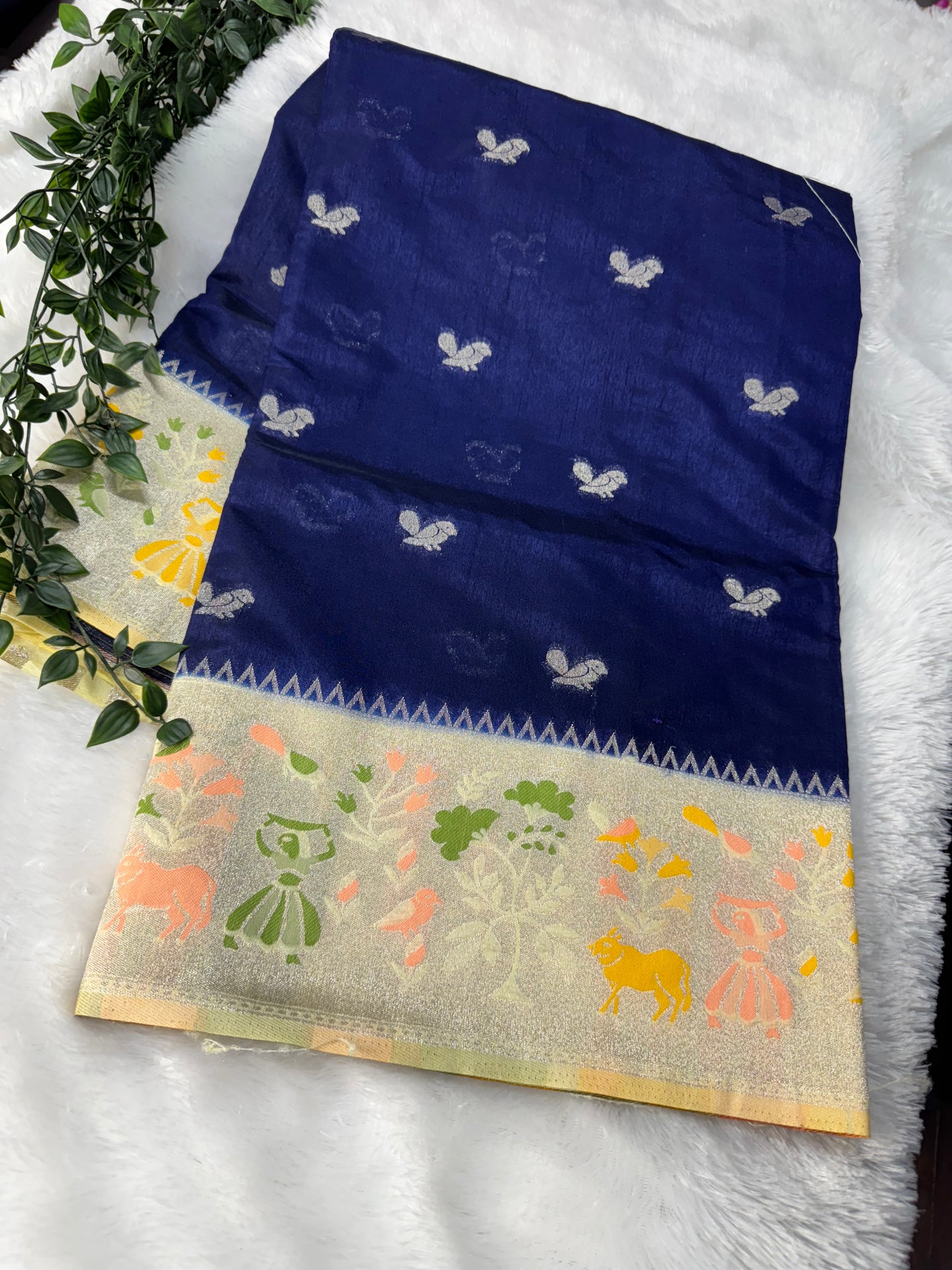 Korean silk saree-SR1100D