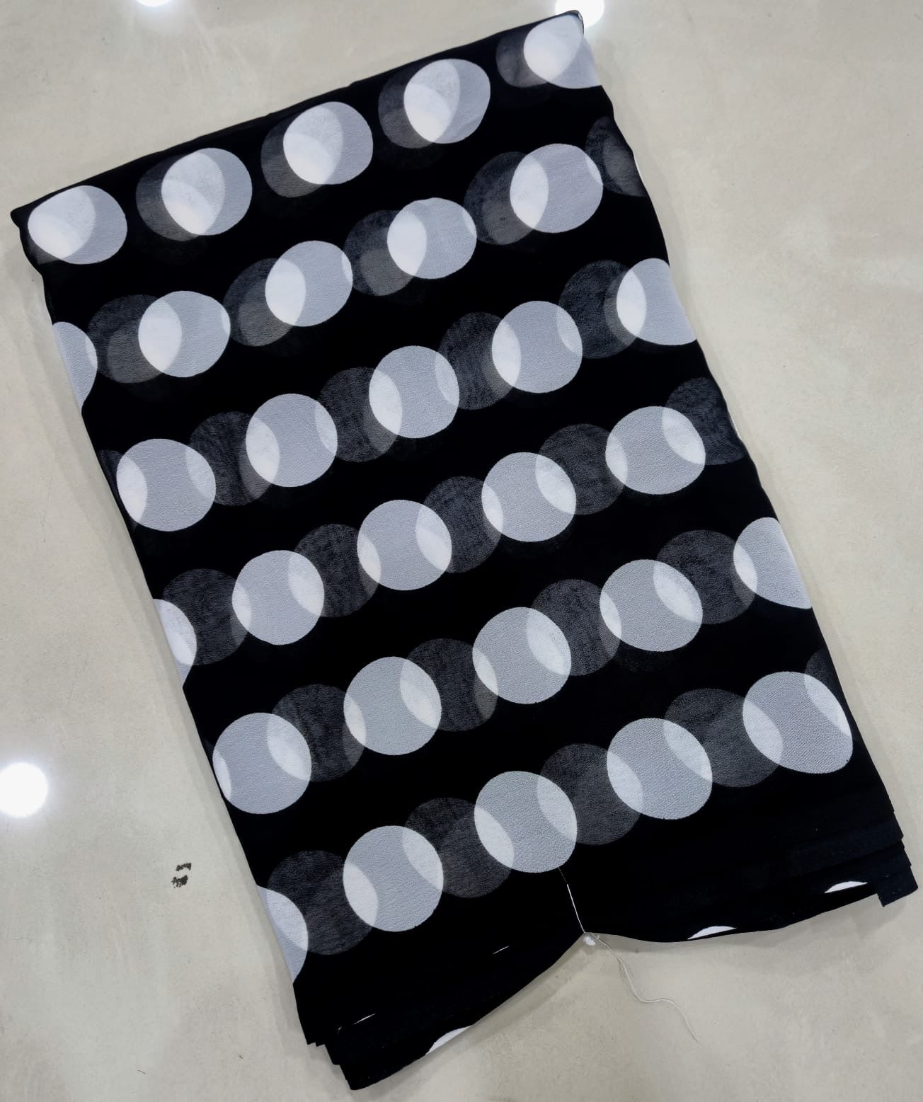 Georget polka dots saree-SR1221L