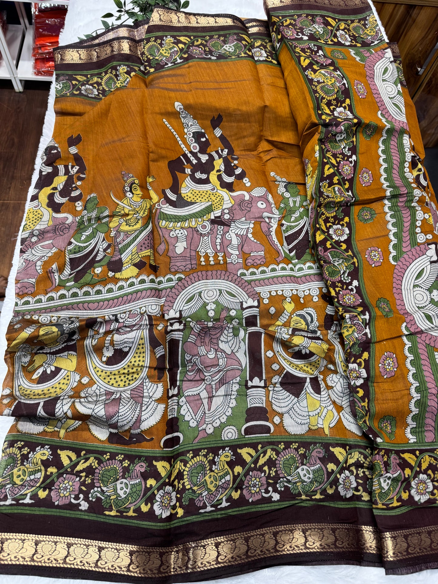 Kalamkari Saree-SR1010A
