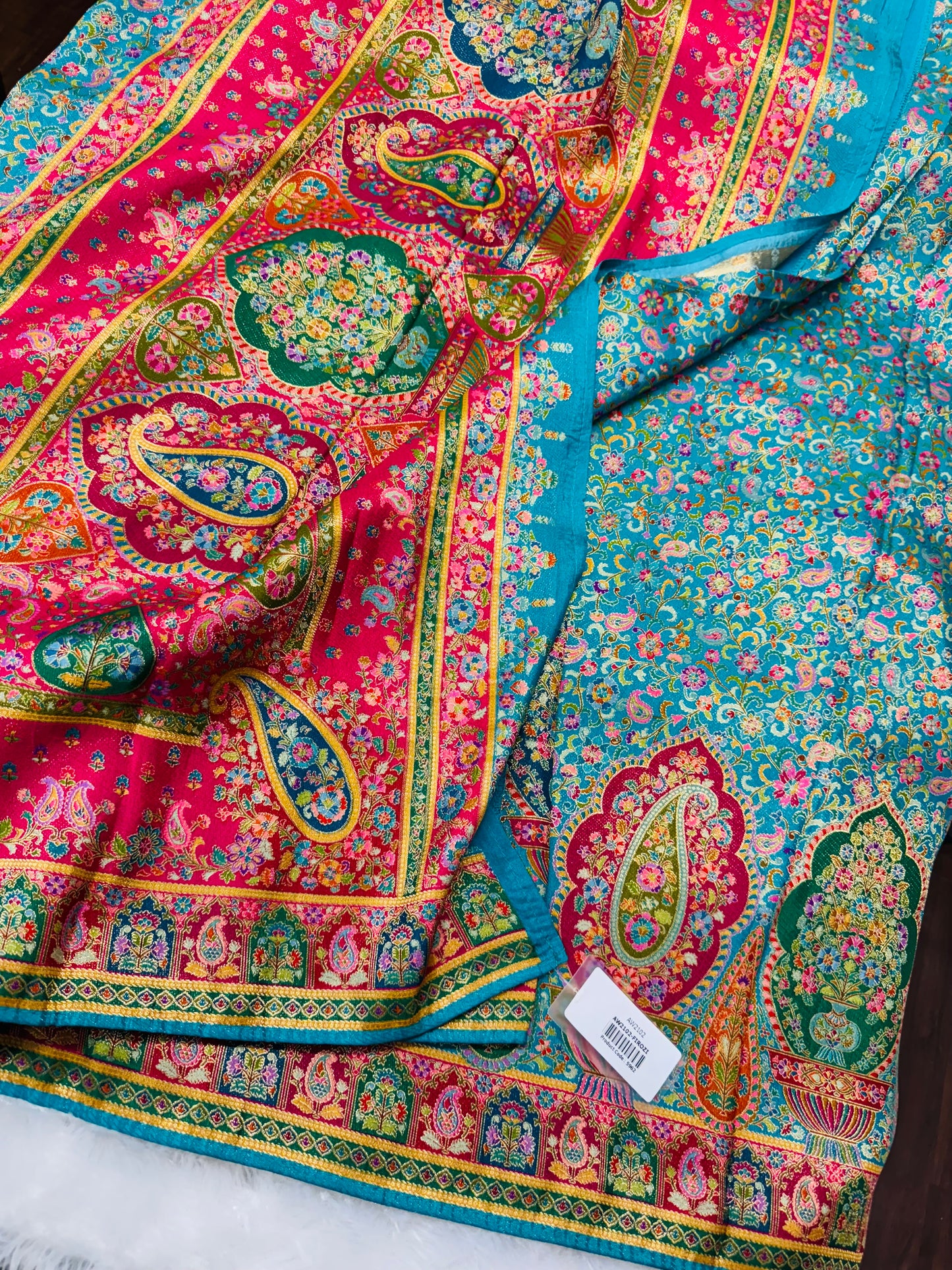 Pure munga silk pashmina saree-SR1052