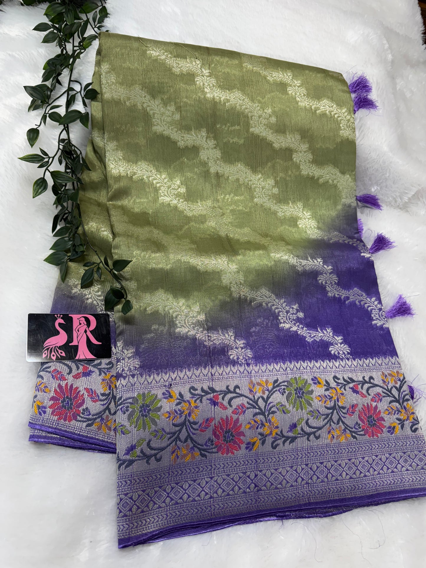 Pure Munga Tassar Paithani-SR1081D