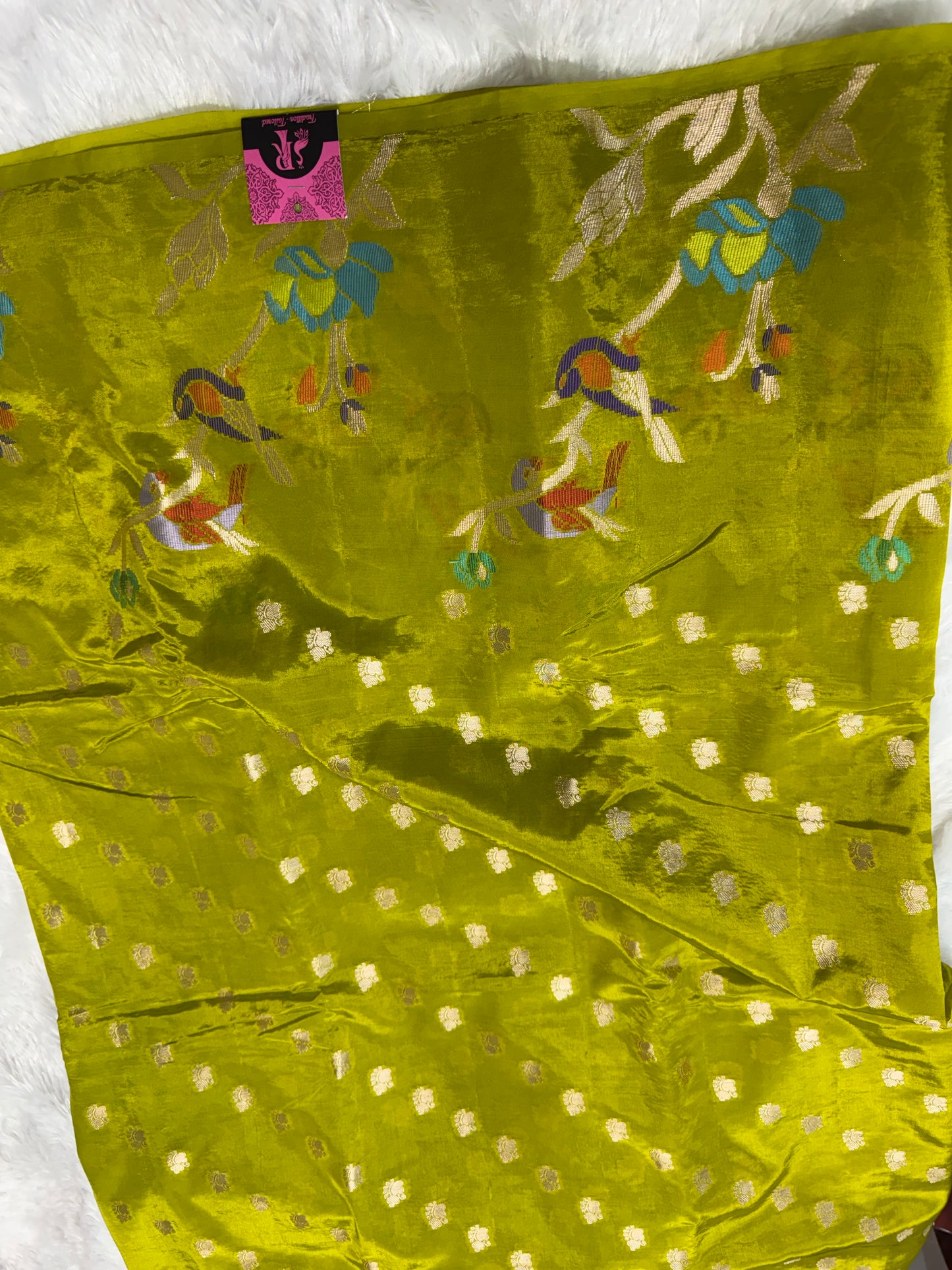Paper silk saree-SR1115A