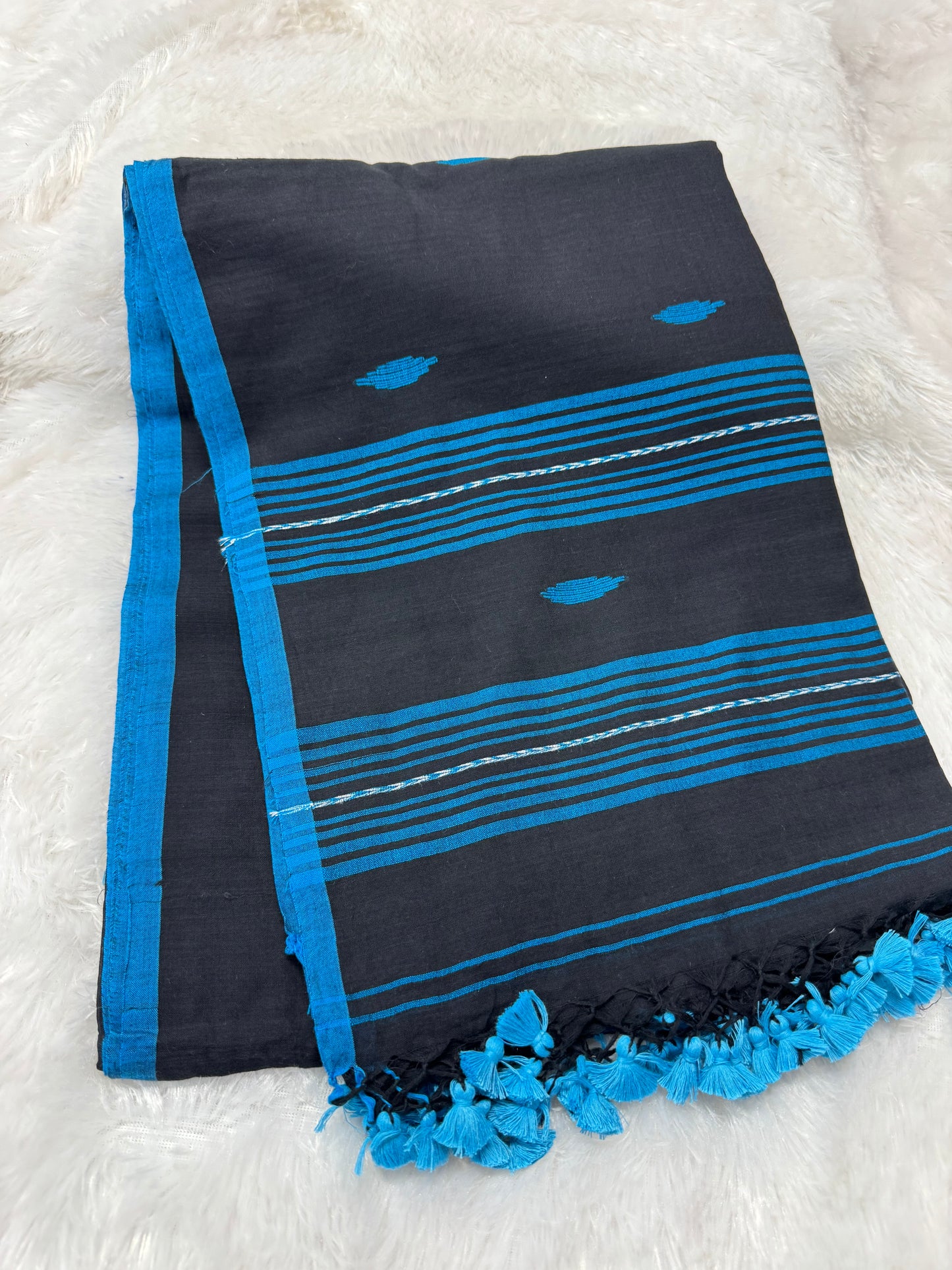 Pure Mulcotton Jamdhani saree-SR1216F