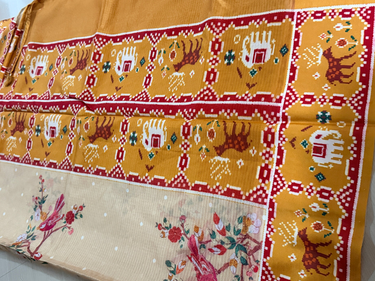 Silk kota digital print saree-SR1249F