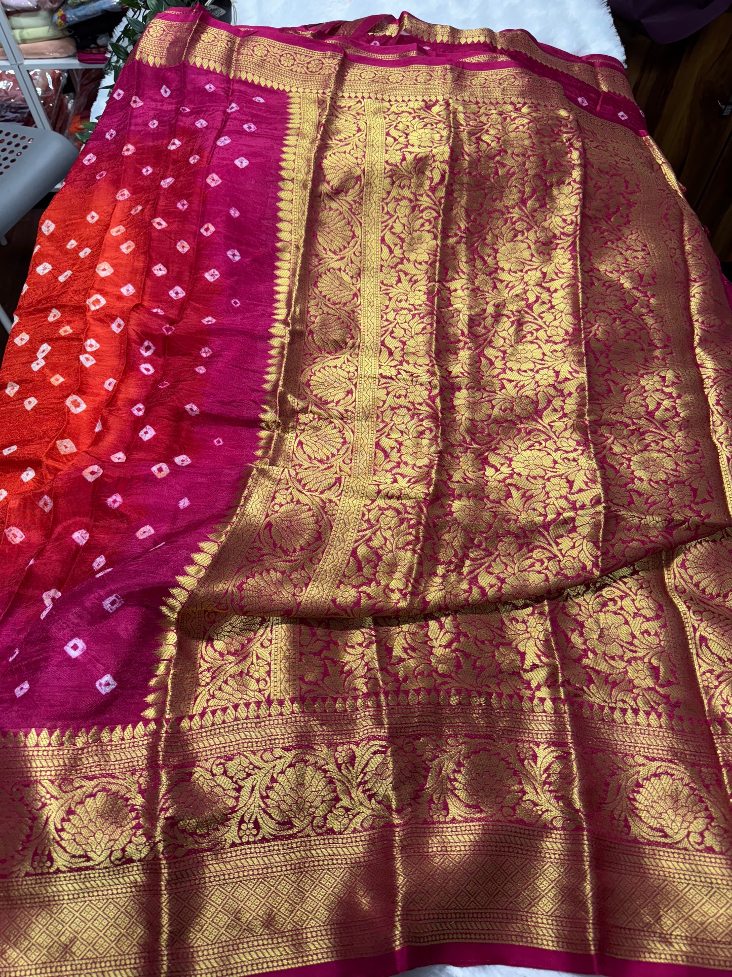 Kanchi Bandhini saree..-SR1025A