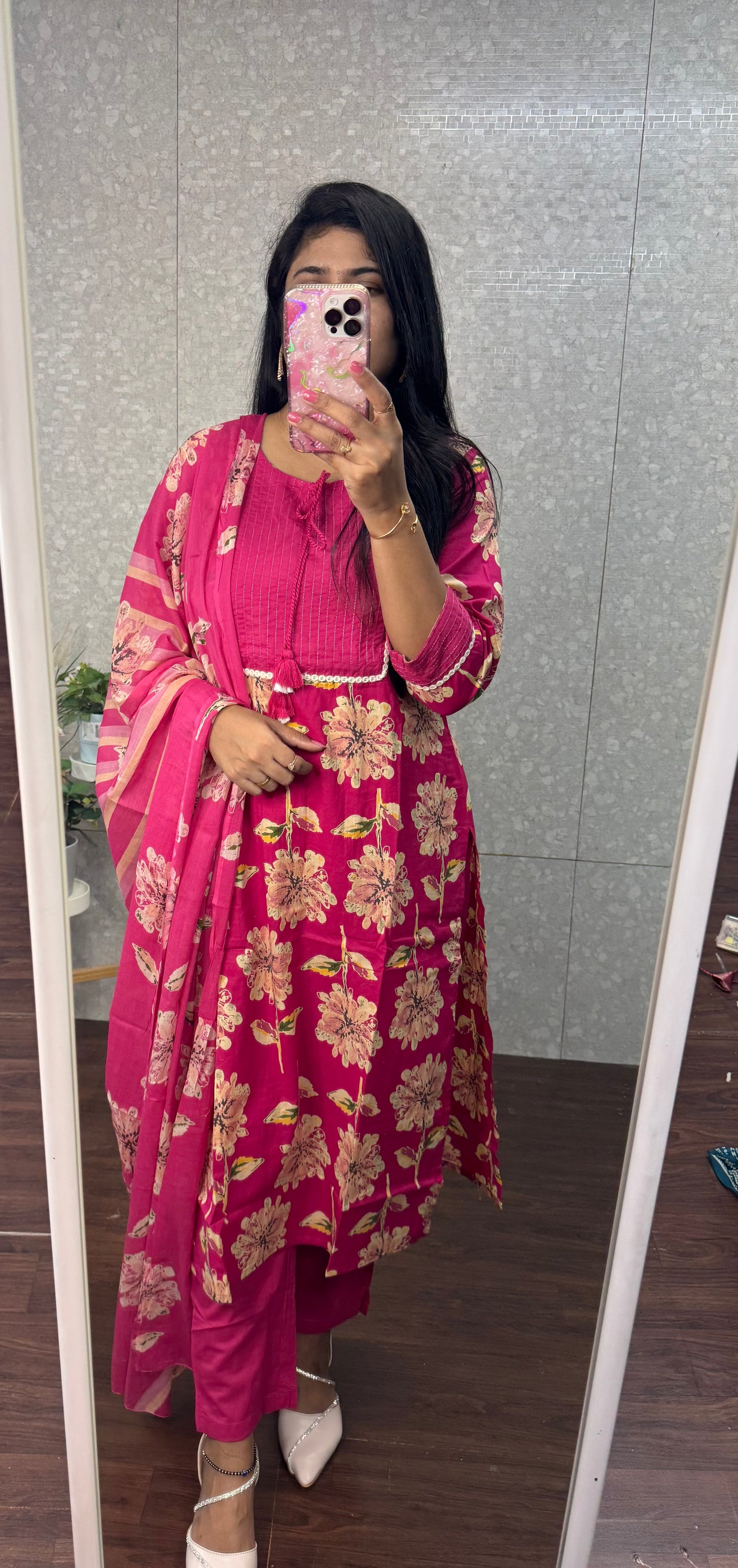 Pure Cotton printed suit-SRS008A