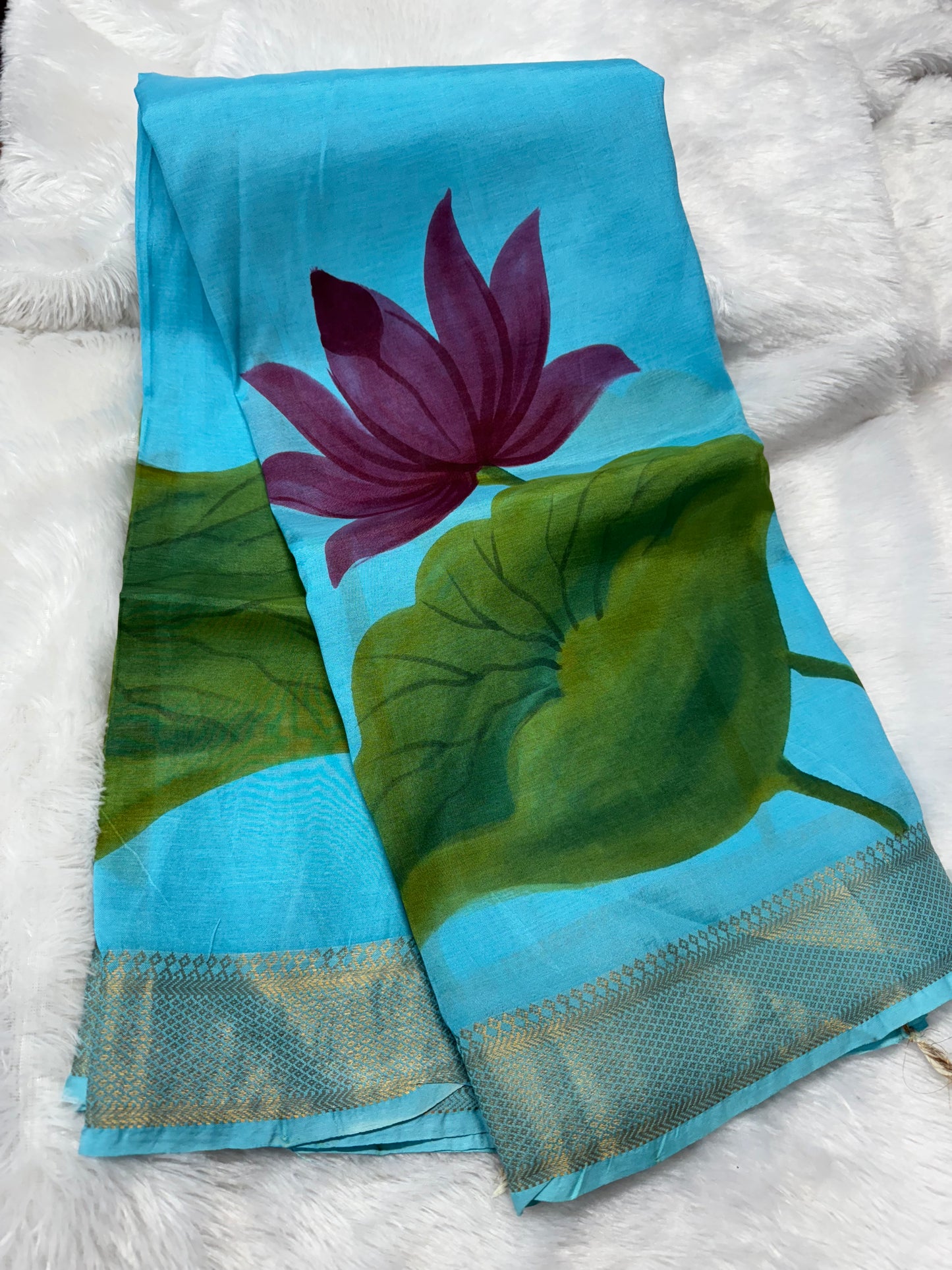 Managalagiri pattu digital print saree-SR1169D