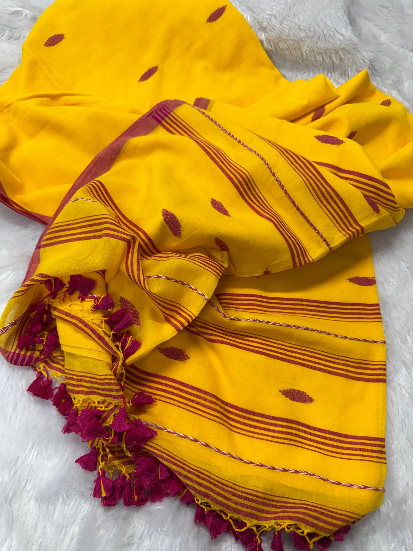 Pure Mulcotton Jamdhani saree-SR1216E