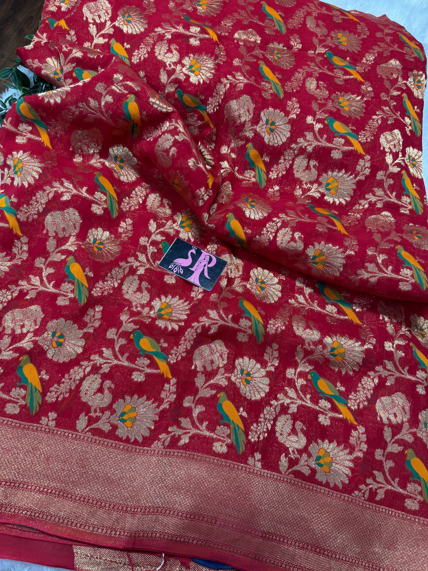 Banarasi Khaddi Georget saree-SR1077B
