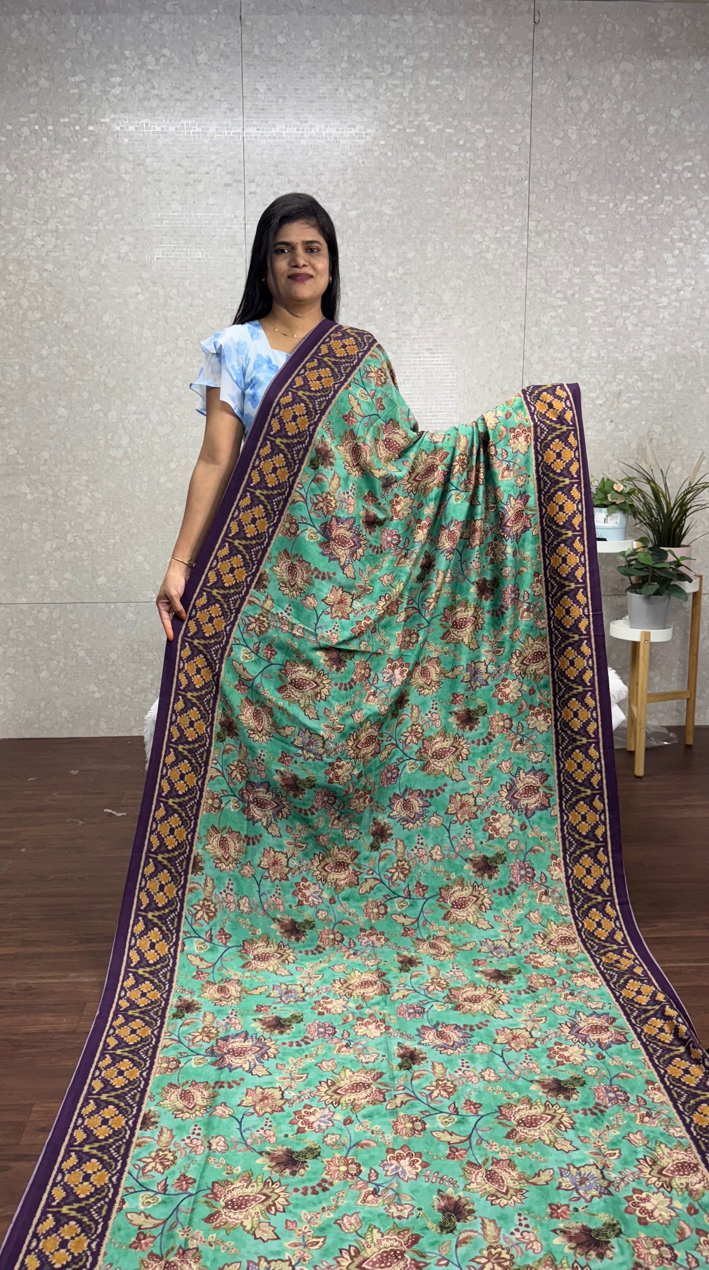 Lavanya silk Kalamkari-SR1047B