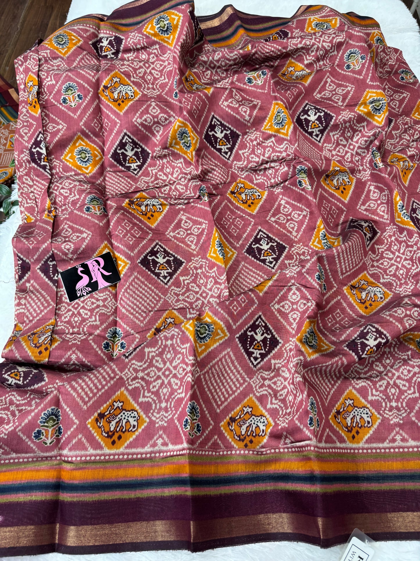 Maheswari silk Patola saree-SR1038C