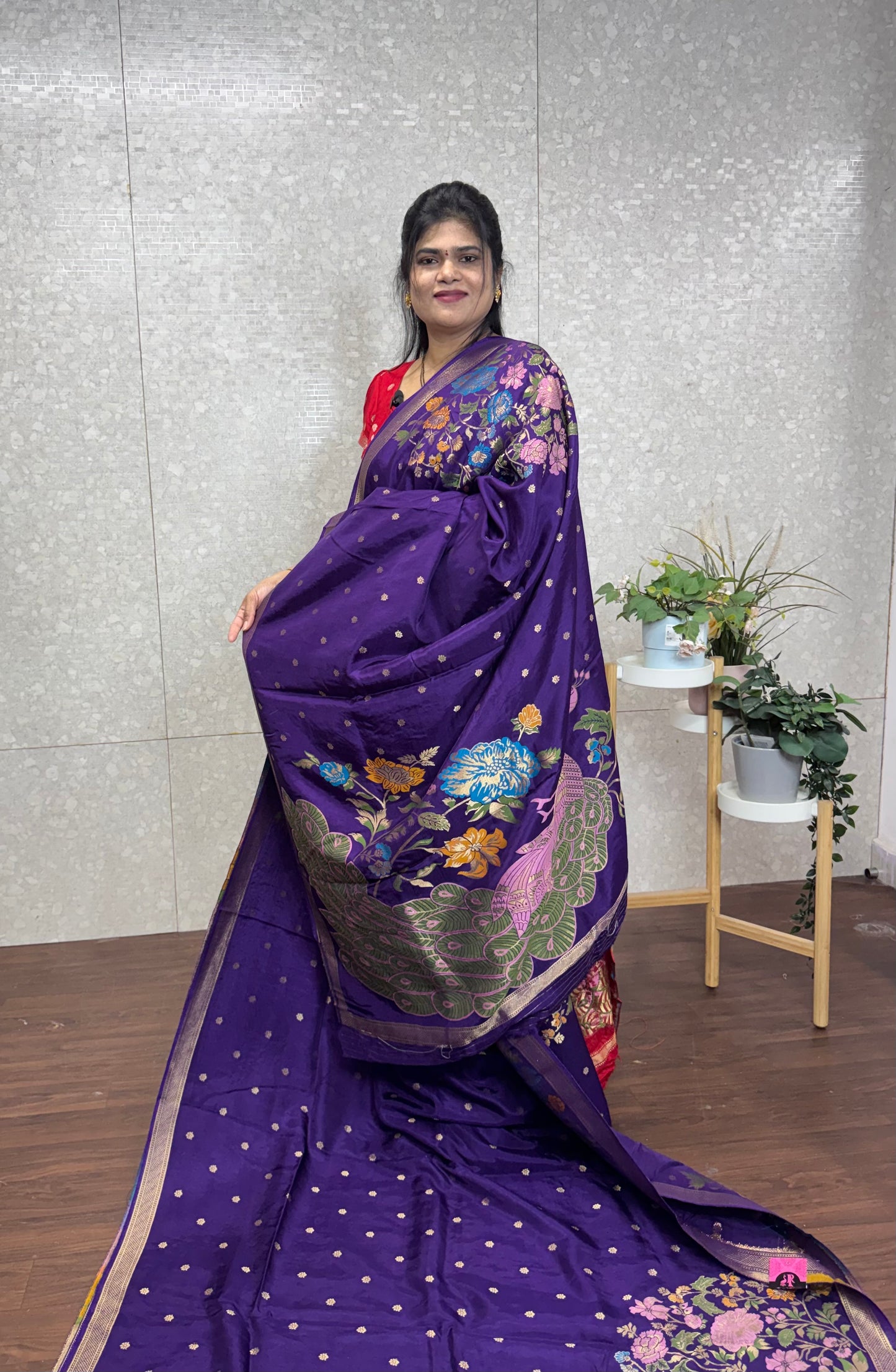 Munga crepe meenakari-SR1194D