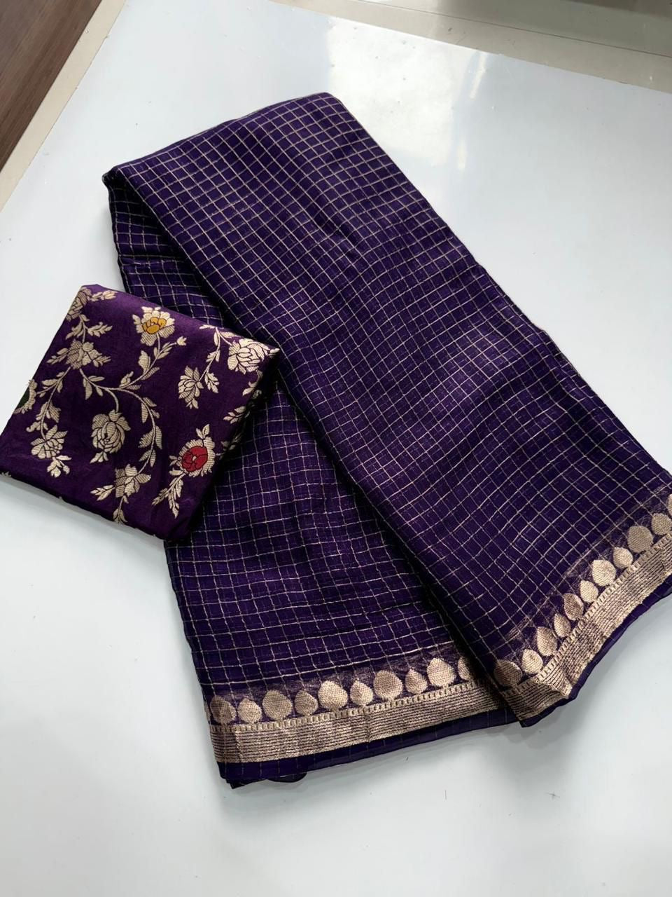 Viscose Georget checks-SR1212A
