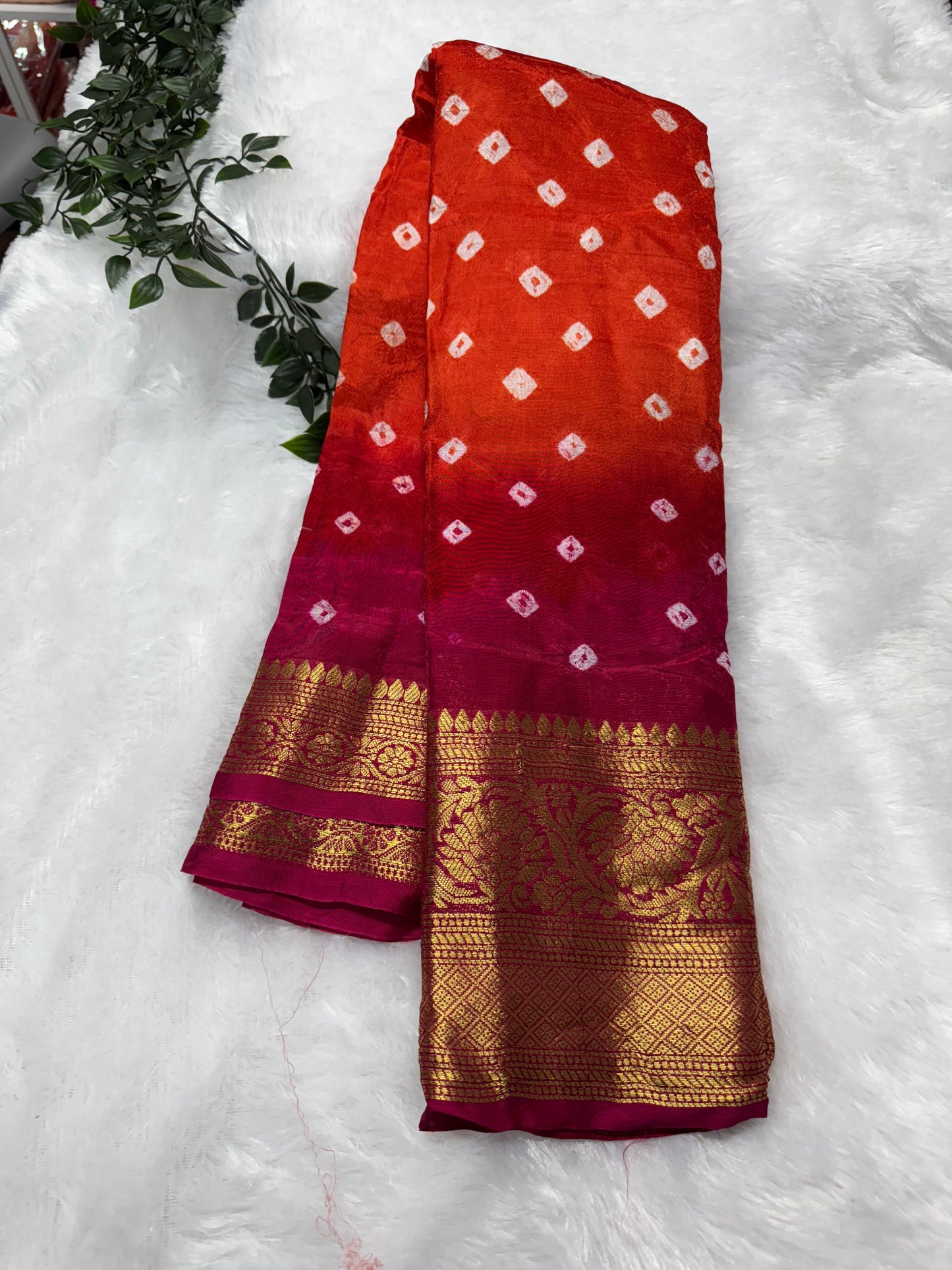 Kanchi Bandhini saree..-SR1025A