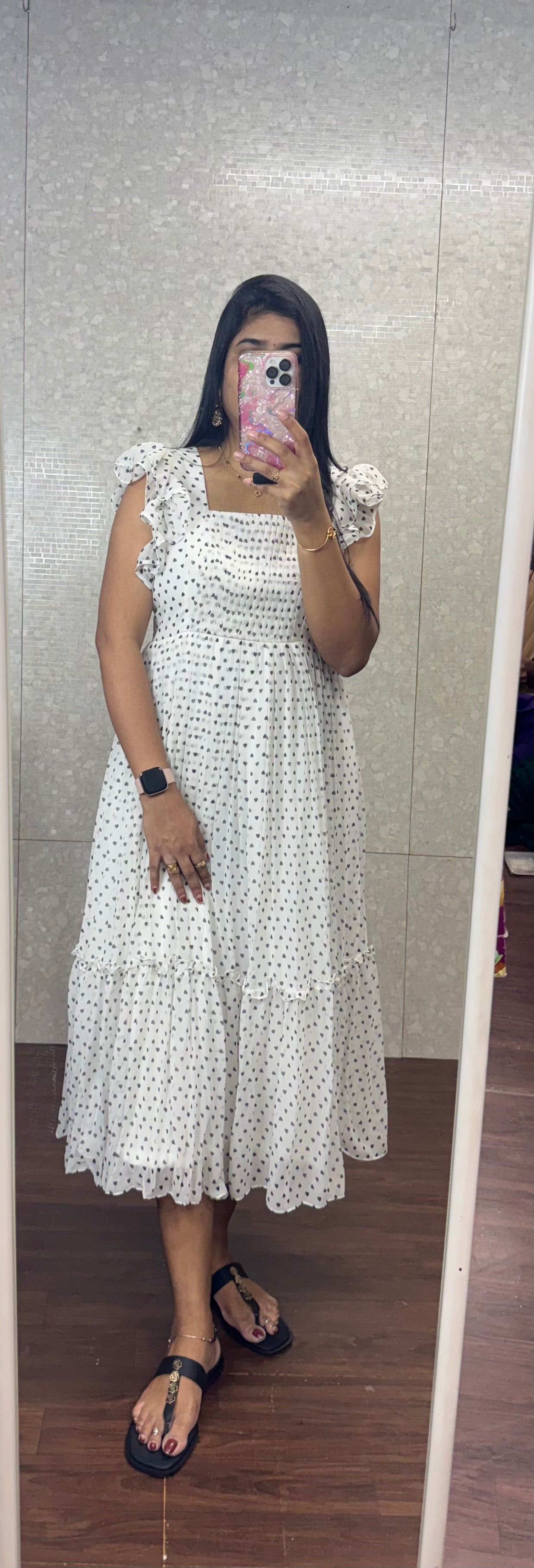 Little hearts frock-SRF1053A