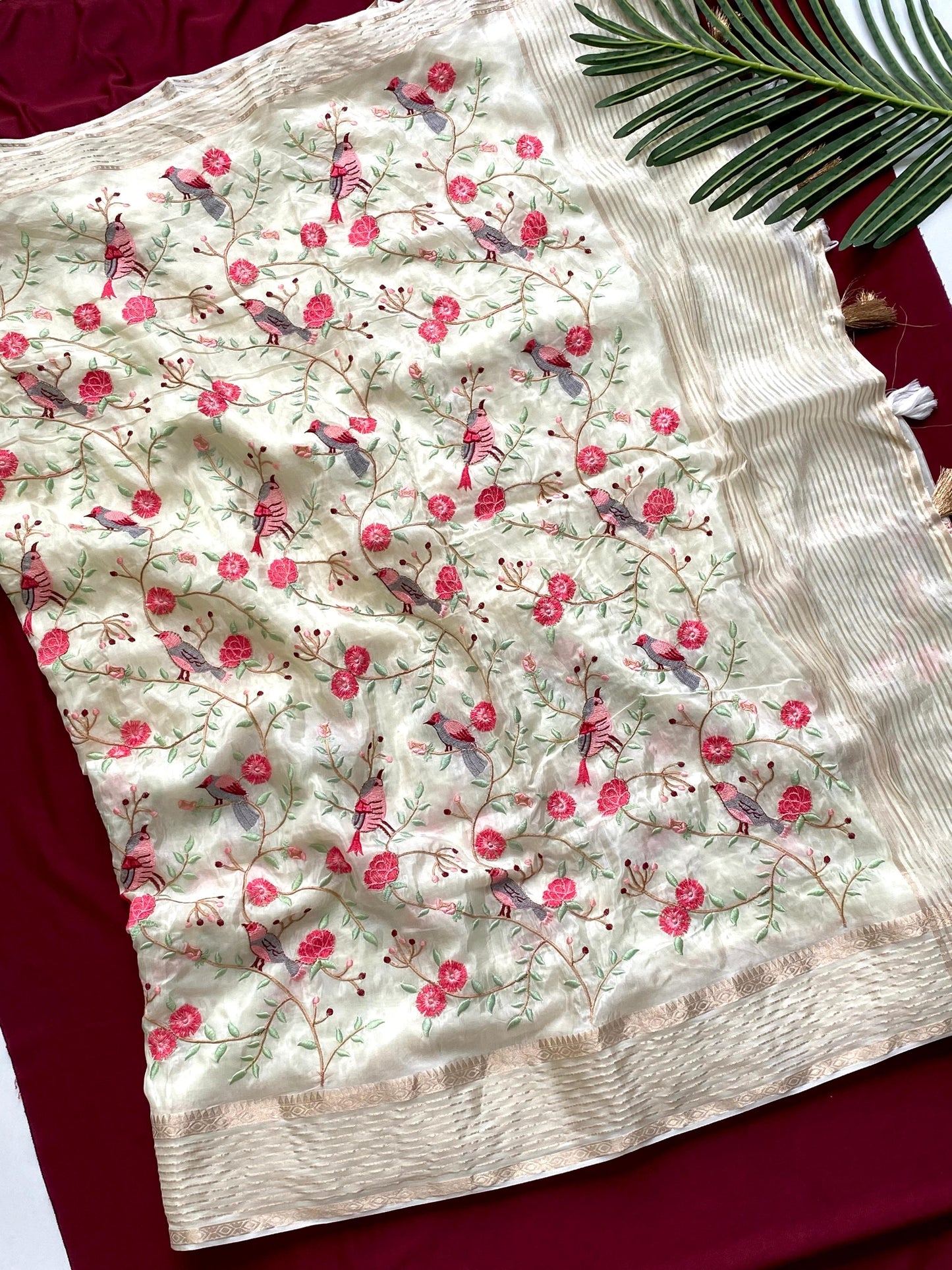 H.O silk saree-SR1063F