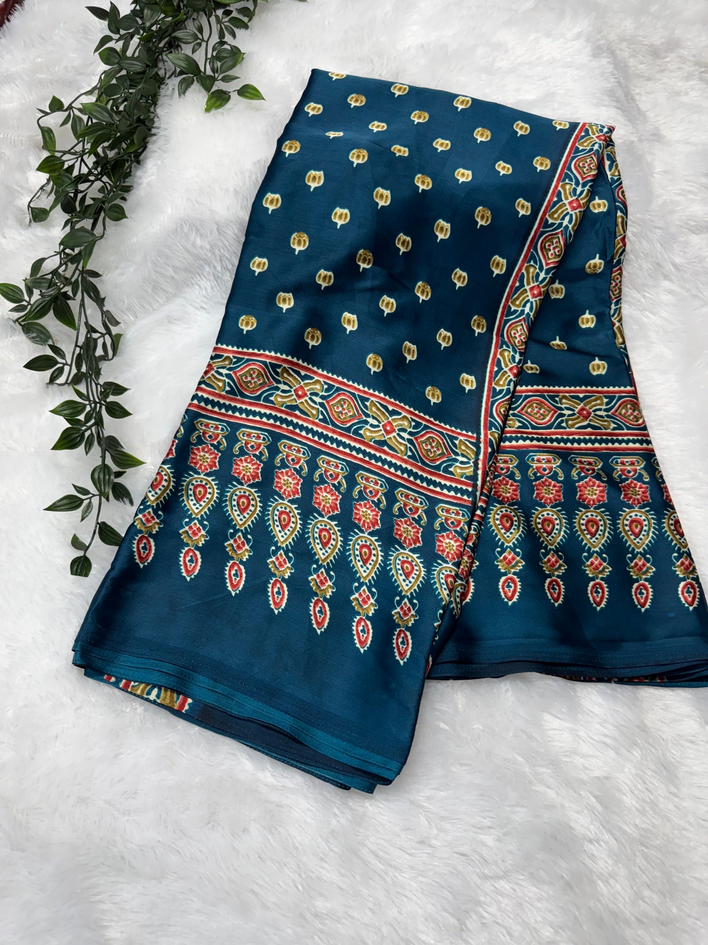 Ajrakh sarees-SR1016E