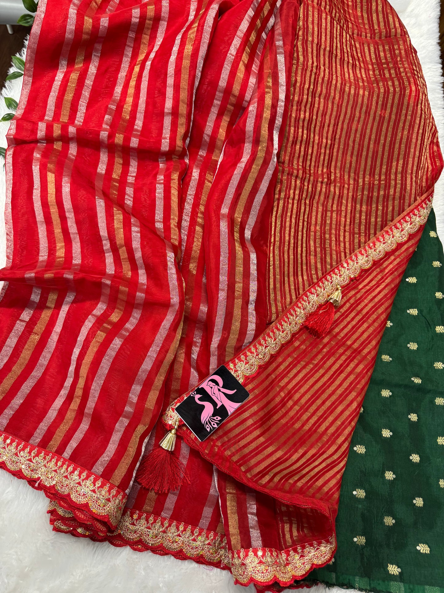 Kora tissue saree-SR1111G