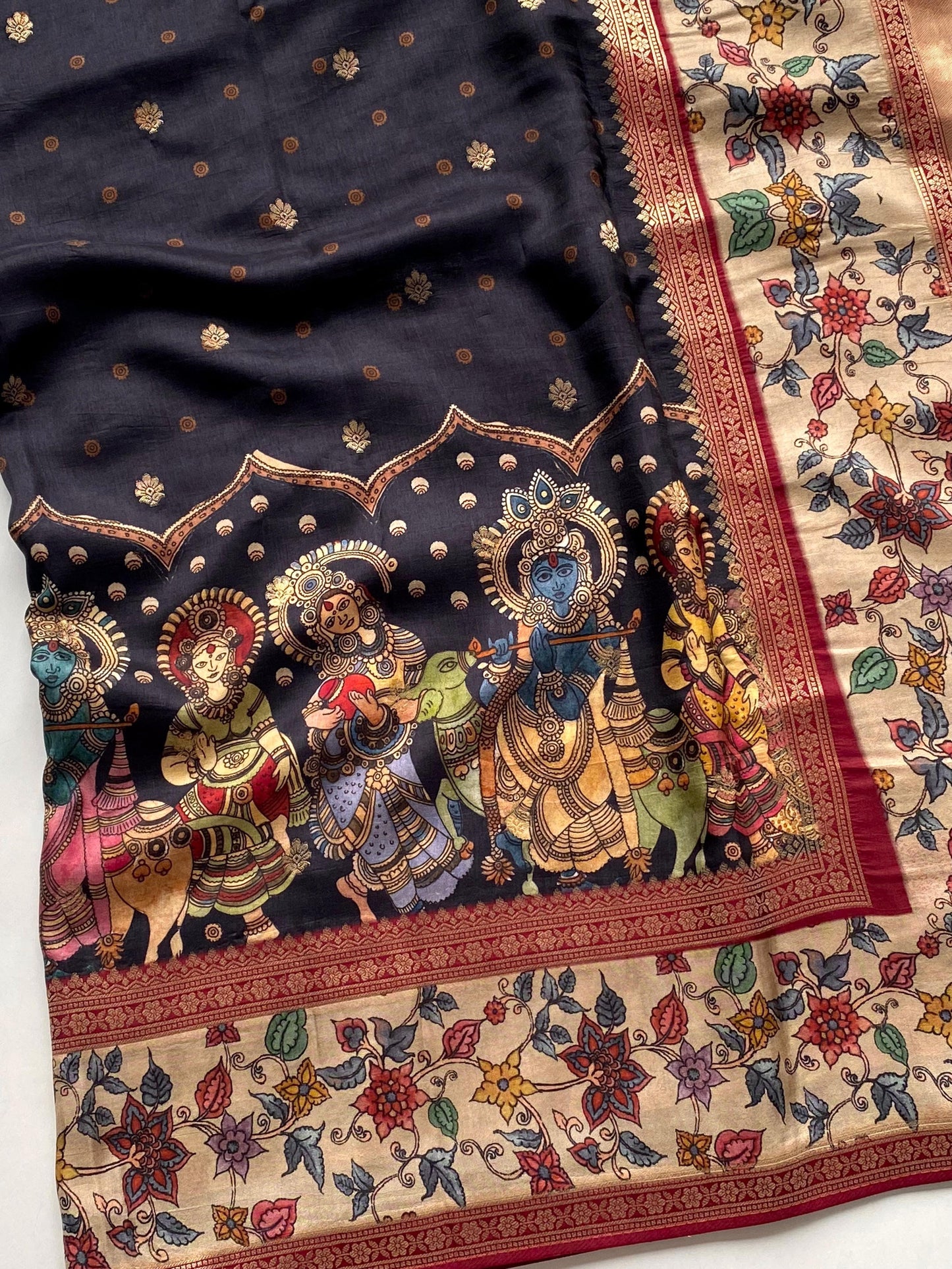 Crepe Georget Kalamkari-SR1073B