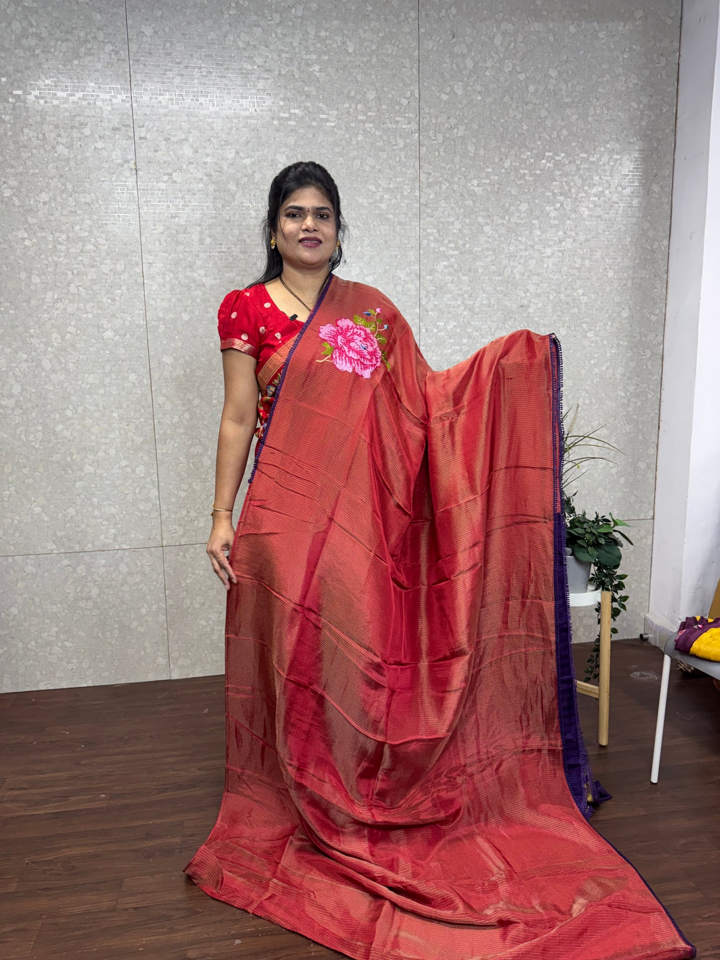Designer tissue Georget sarees-SR1196B