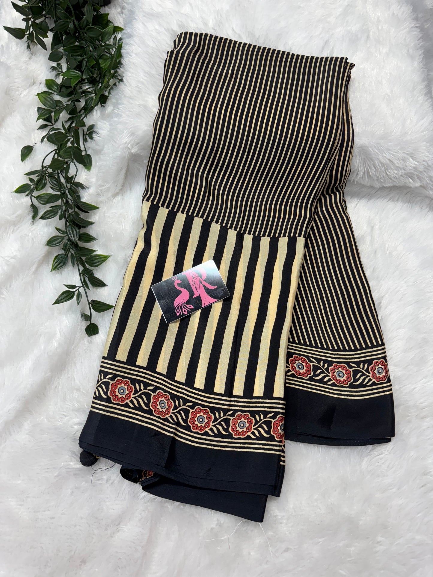 Ajrakh saree-SR1061E