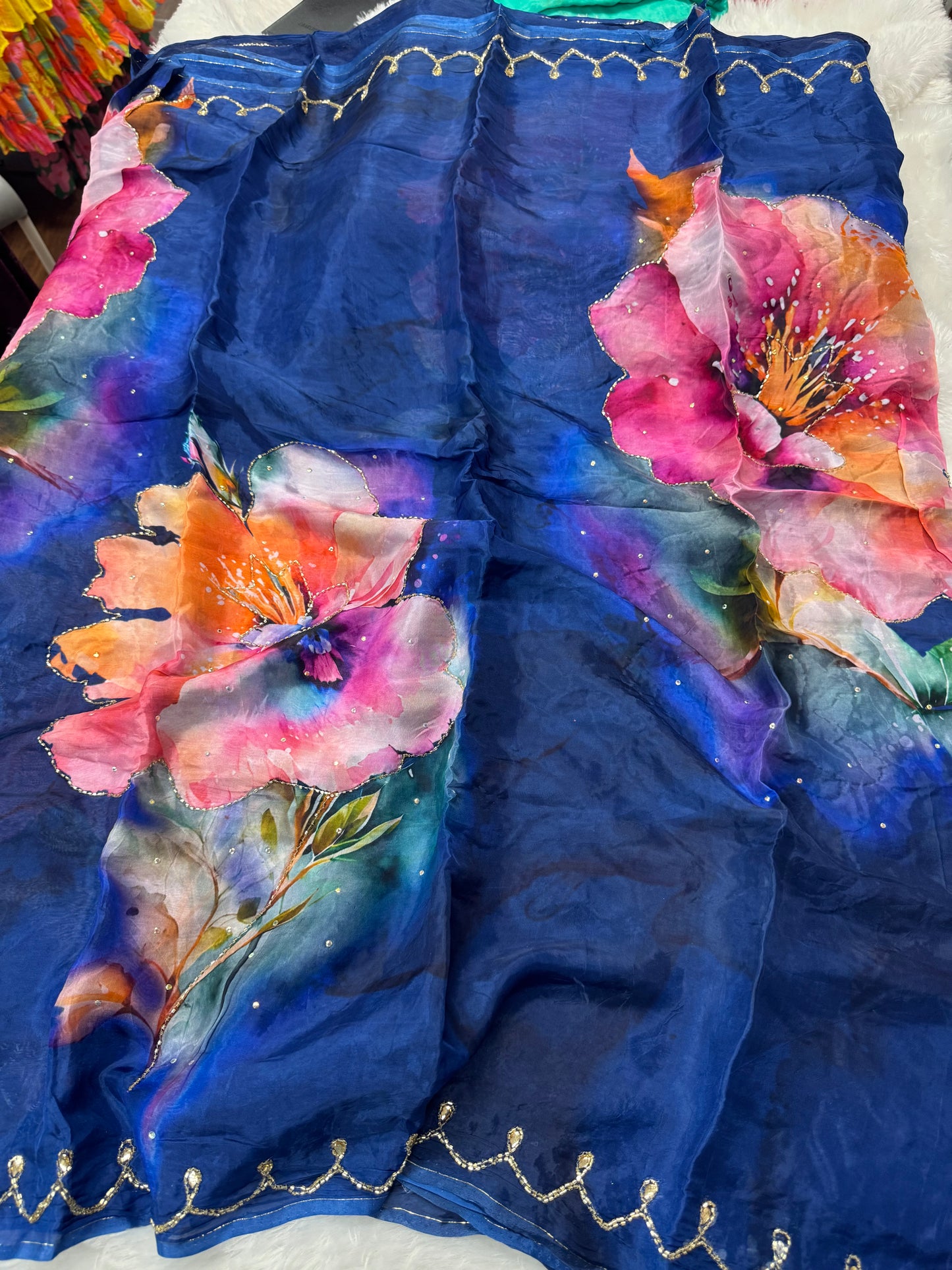 HO silk cocktail saree-SR1218D