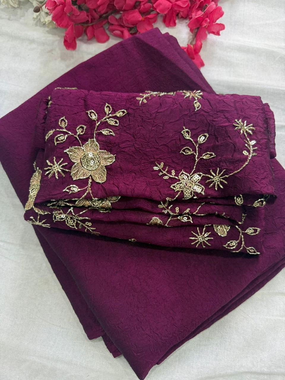 Rangoli crush saree-SR1213C