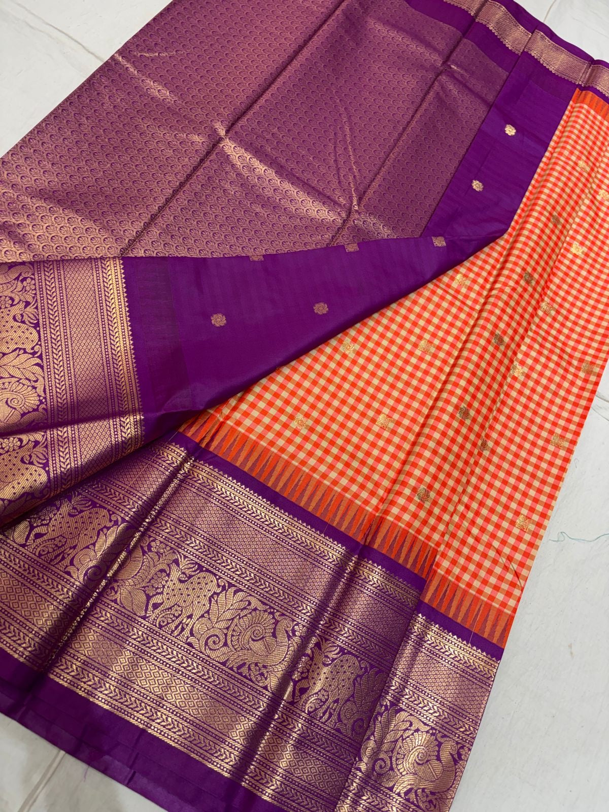 Vintage Gadwal saree-SR1189A