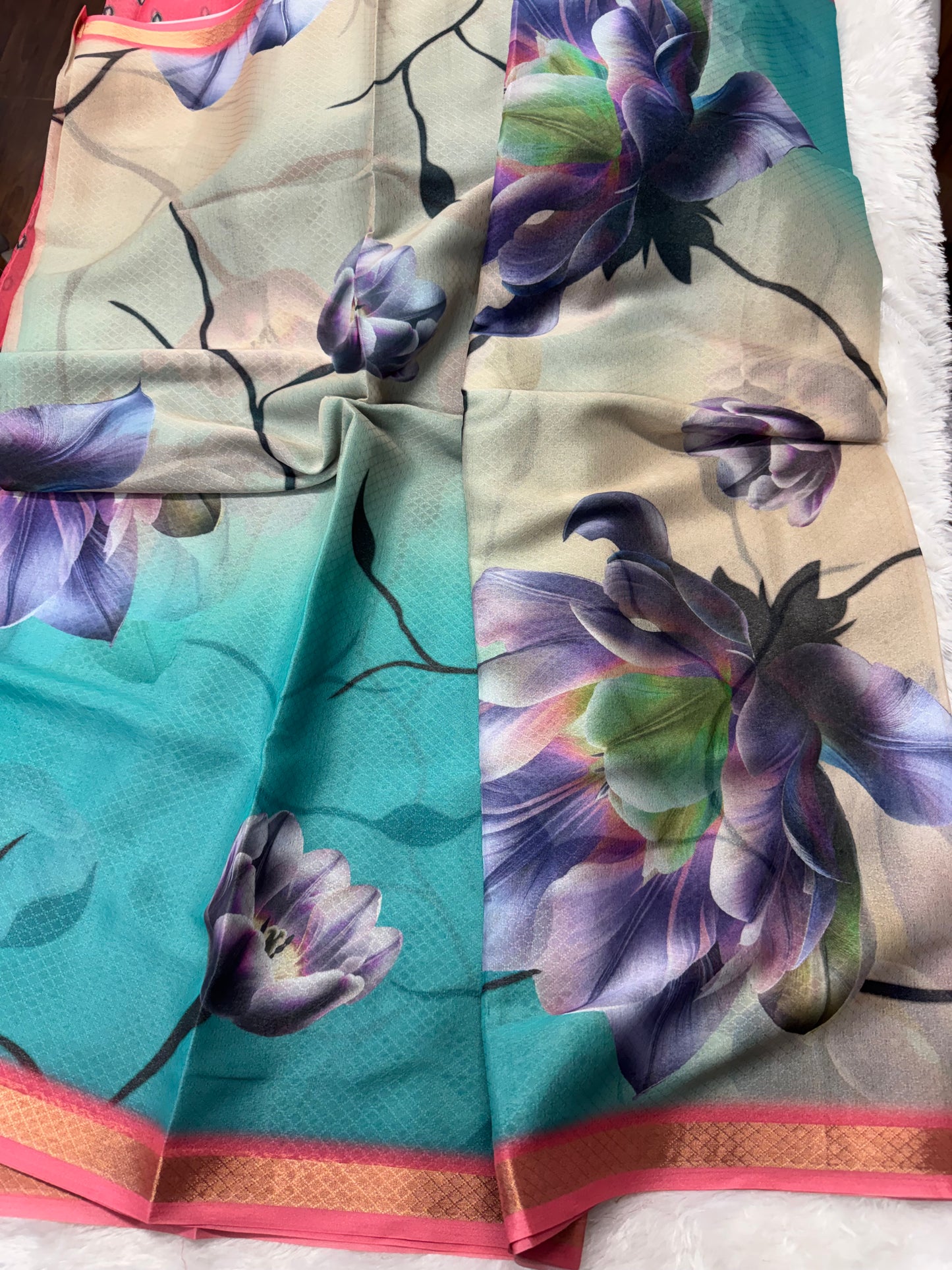 Fancy Georget saree-SR1188C