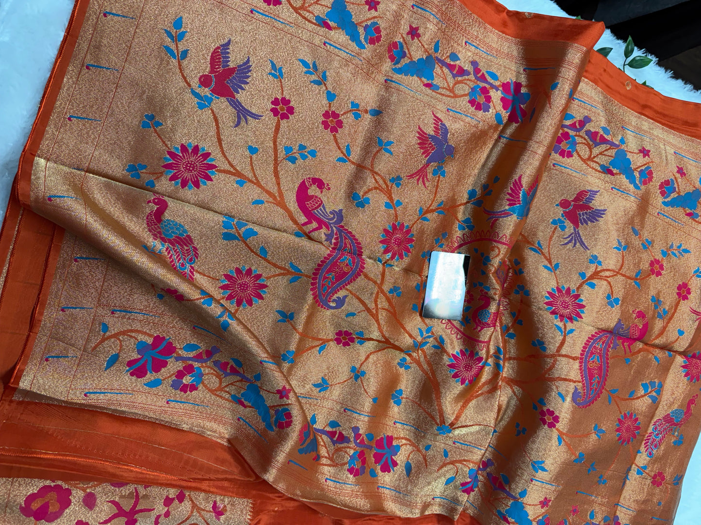 Green Apple silk Paithani-SR1078D