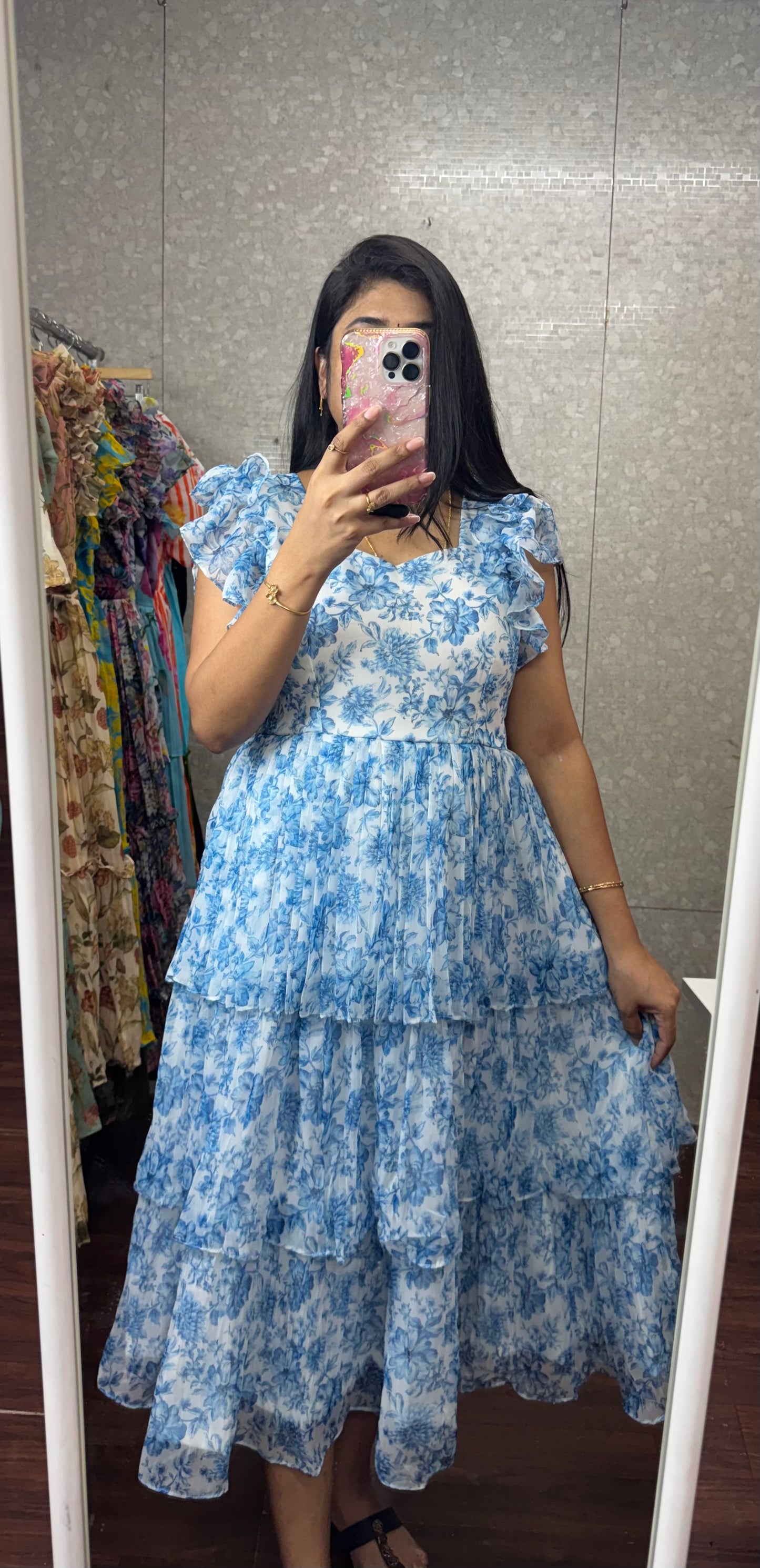Chiffon frock -SRF1057J