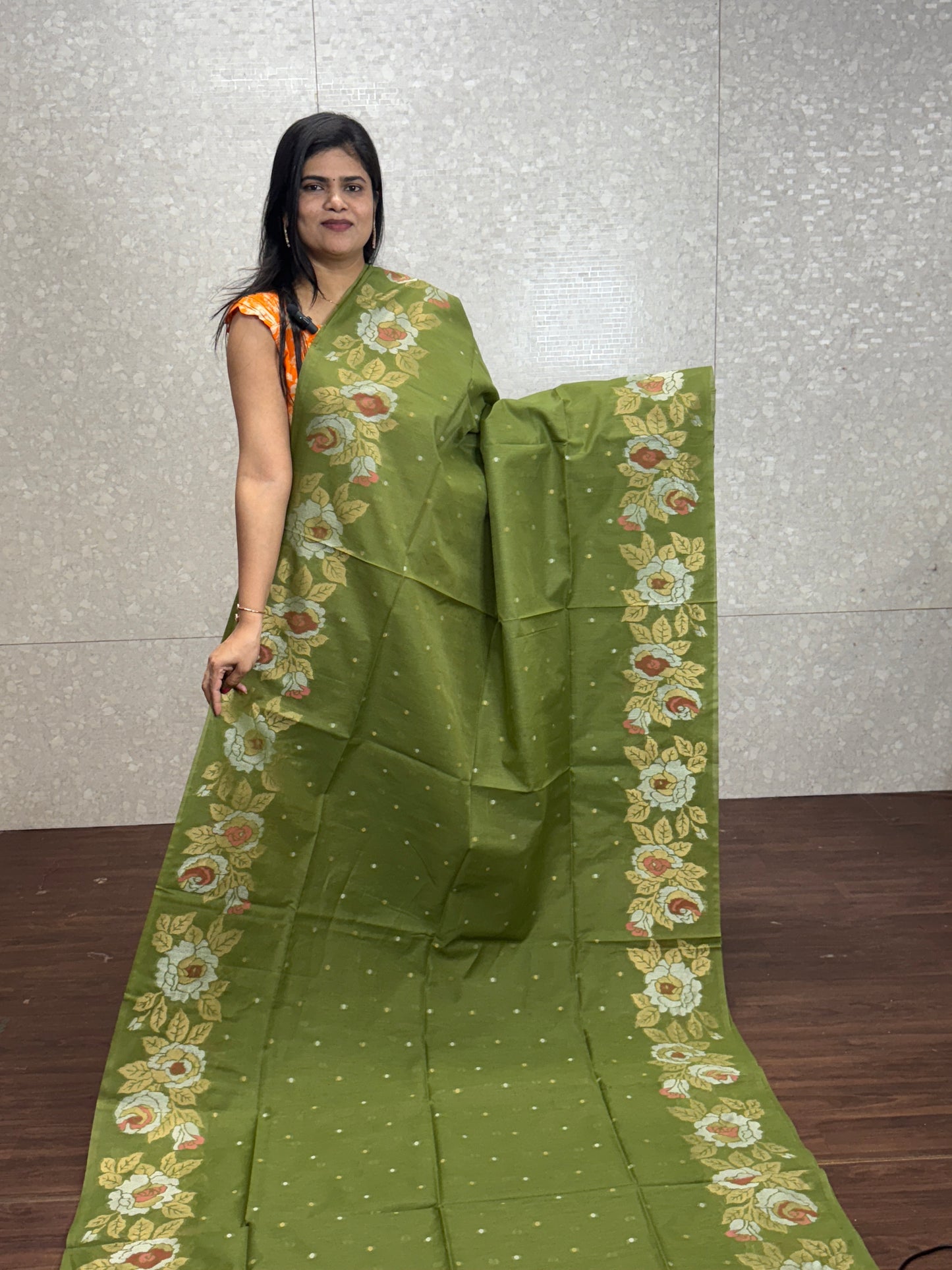 Linen Silk Saree-SR1002C