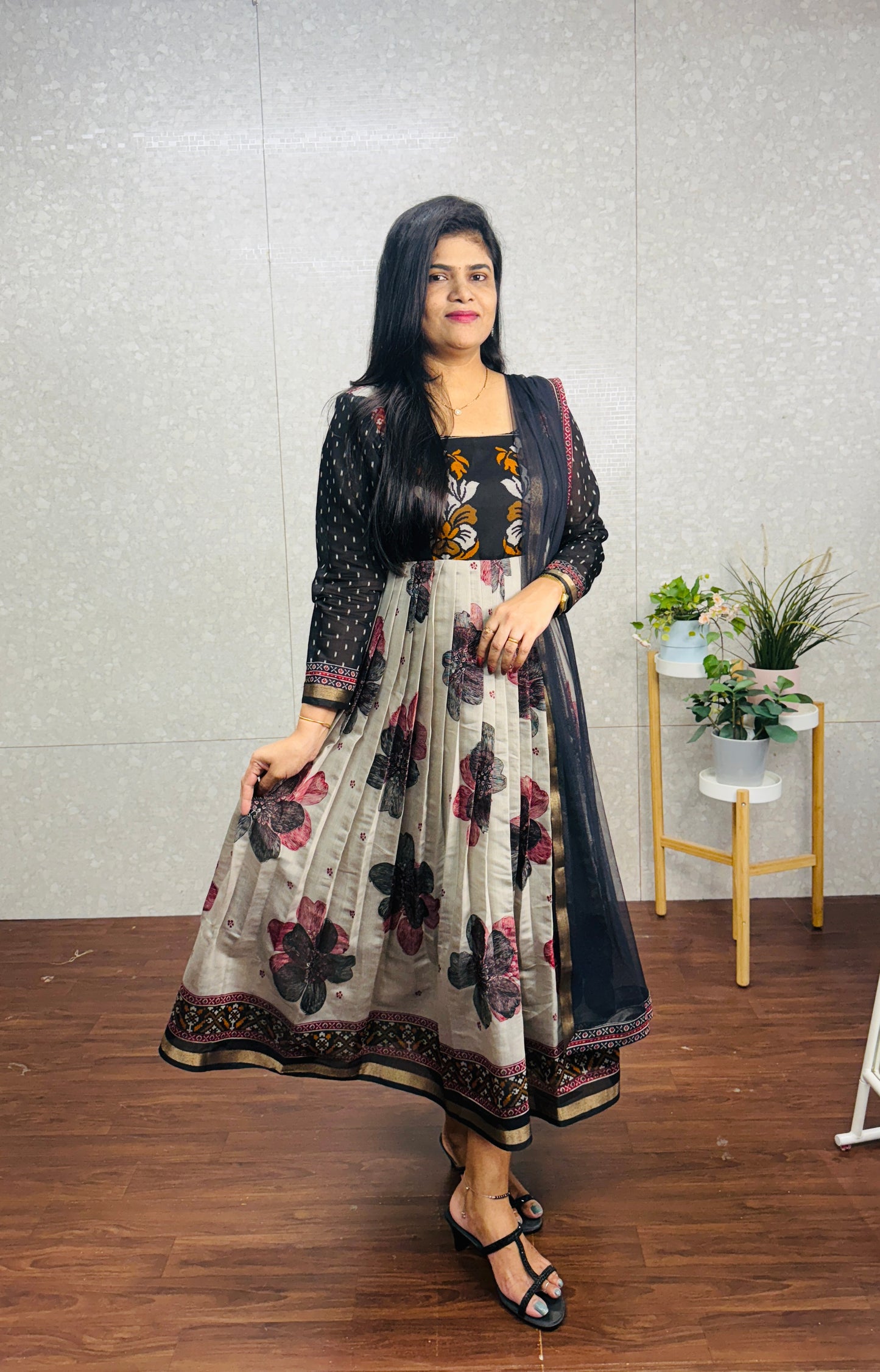 Maheswari silk Anarkali-SRA015