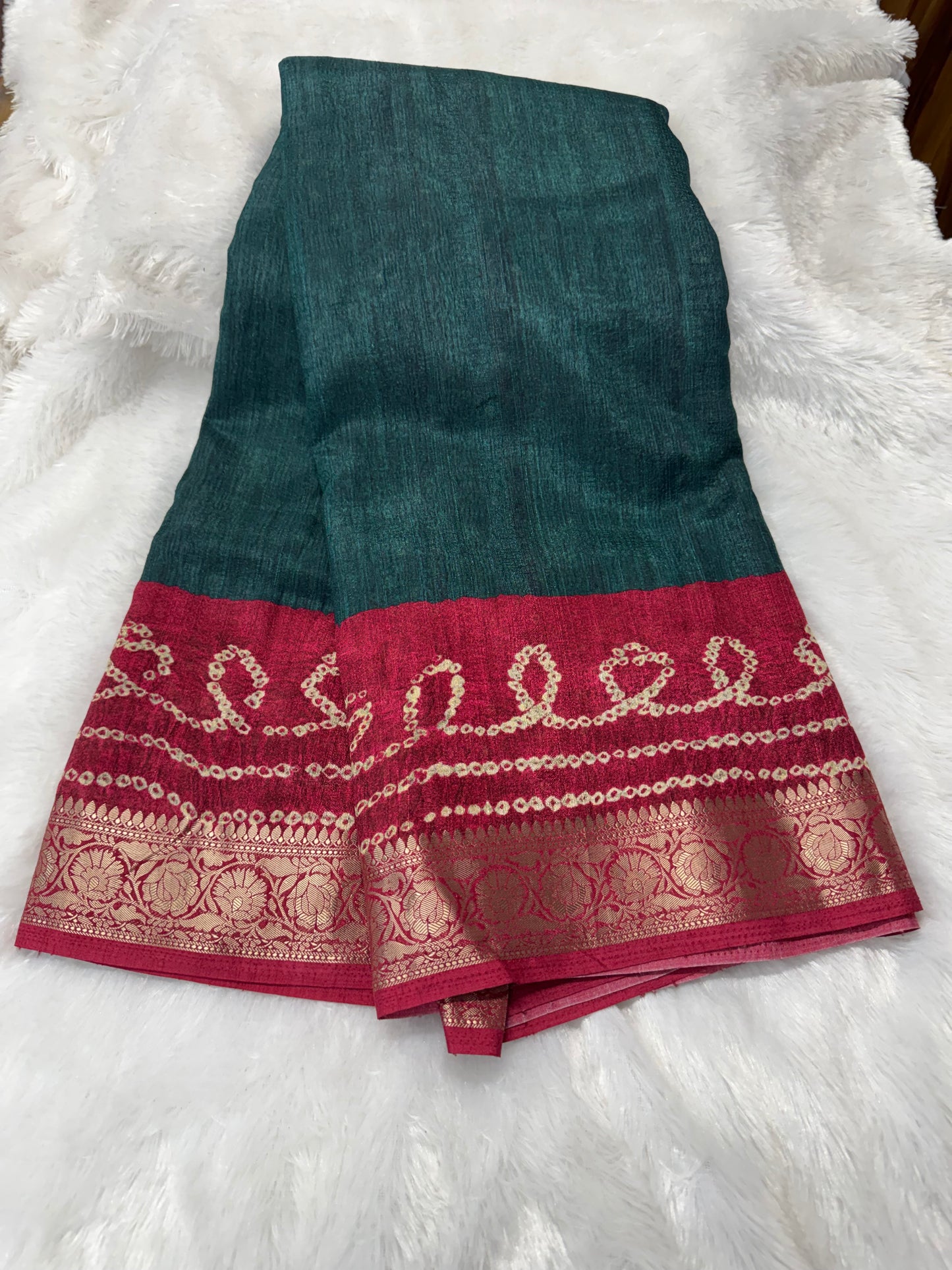 Viscose tassar saree-SR1207E