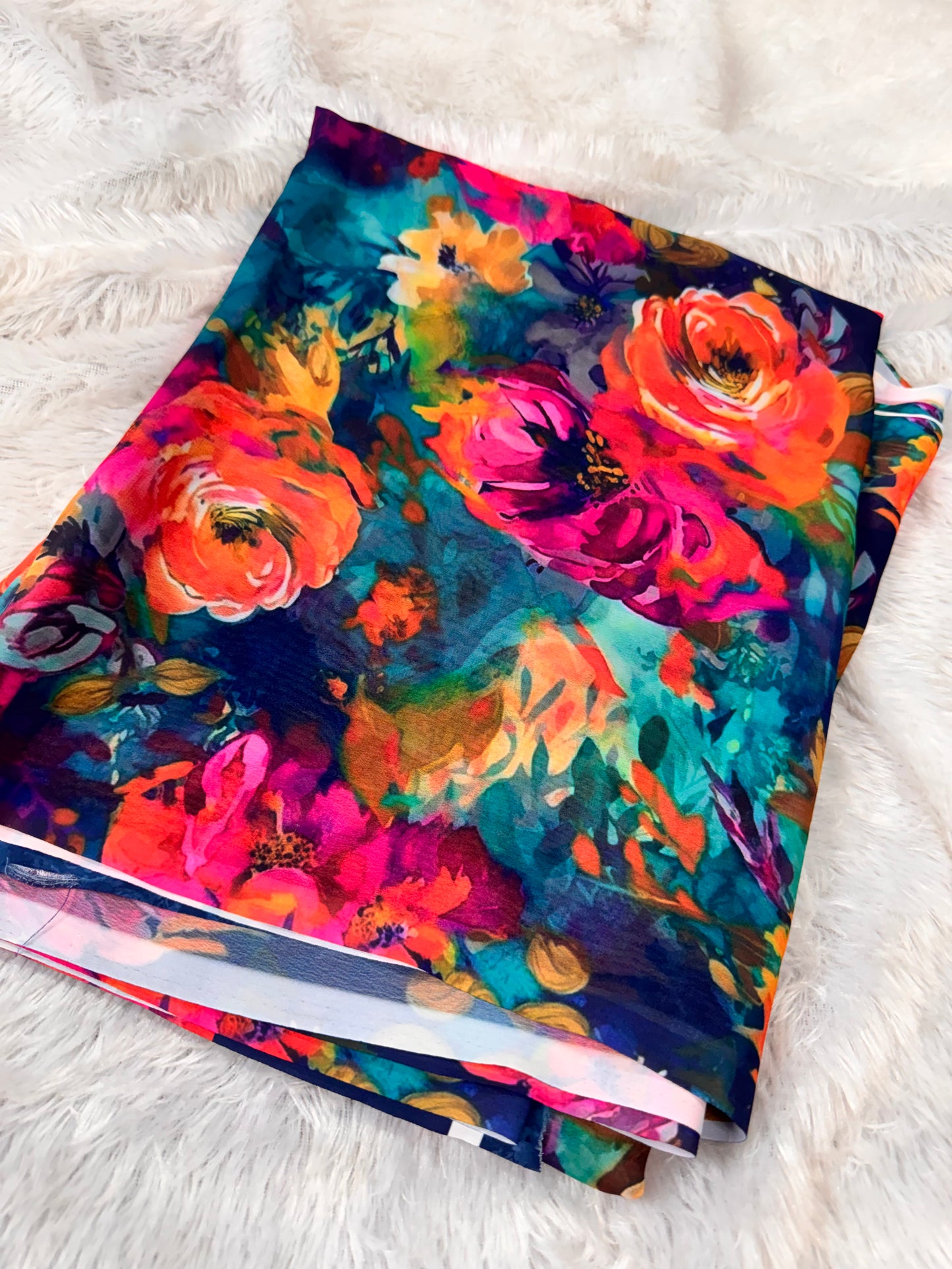 Georget digital print sarees-SR1272F