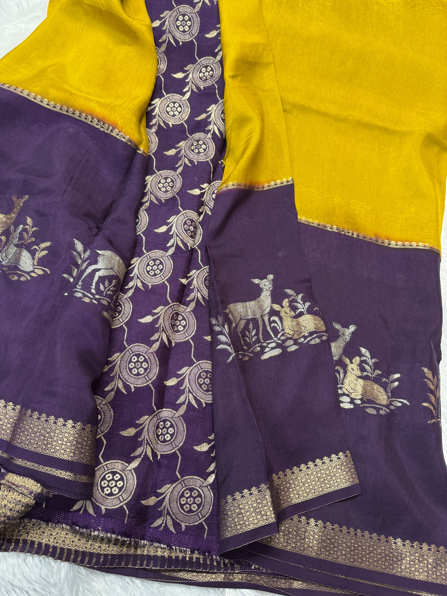 Mysore dola crepe silk saree-SR1159C