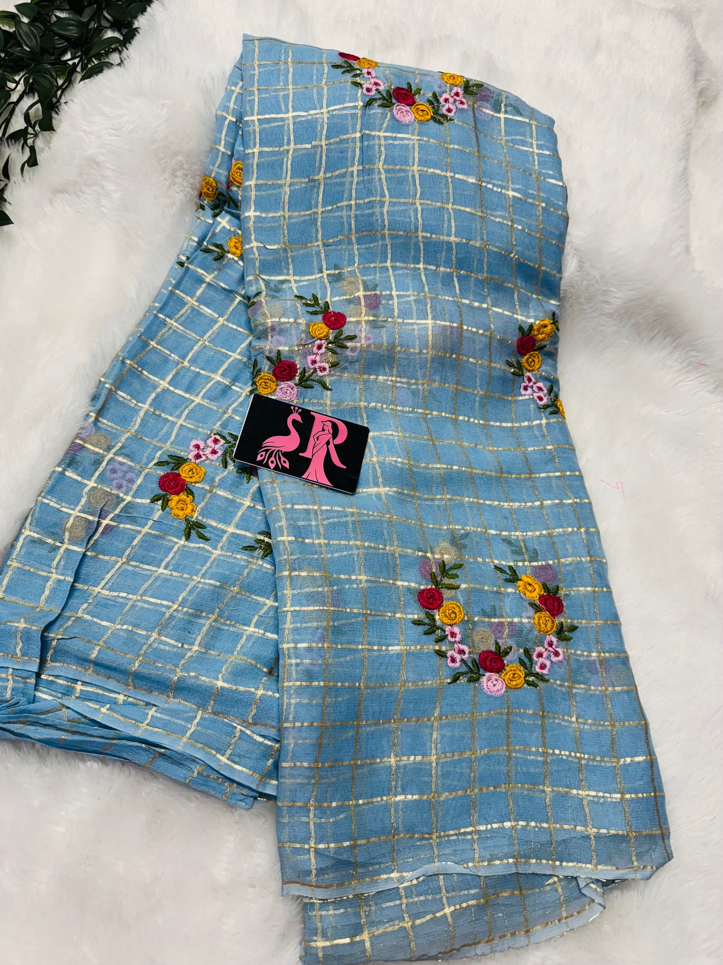 Pure Georget saree-SRS022B