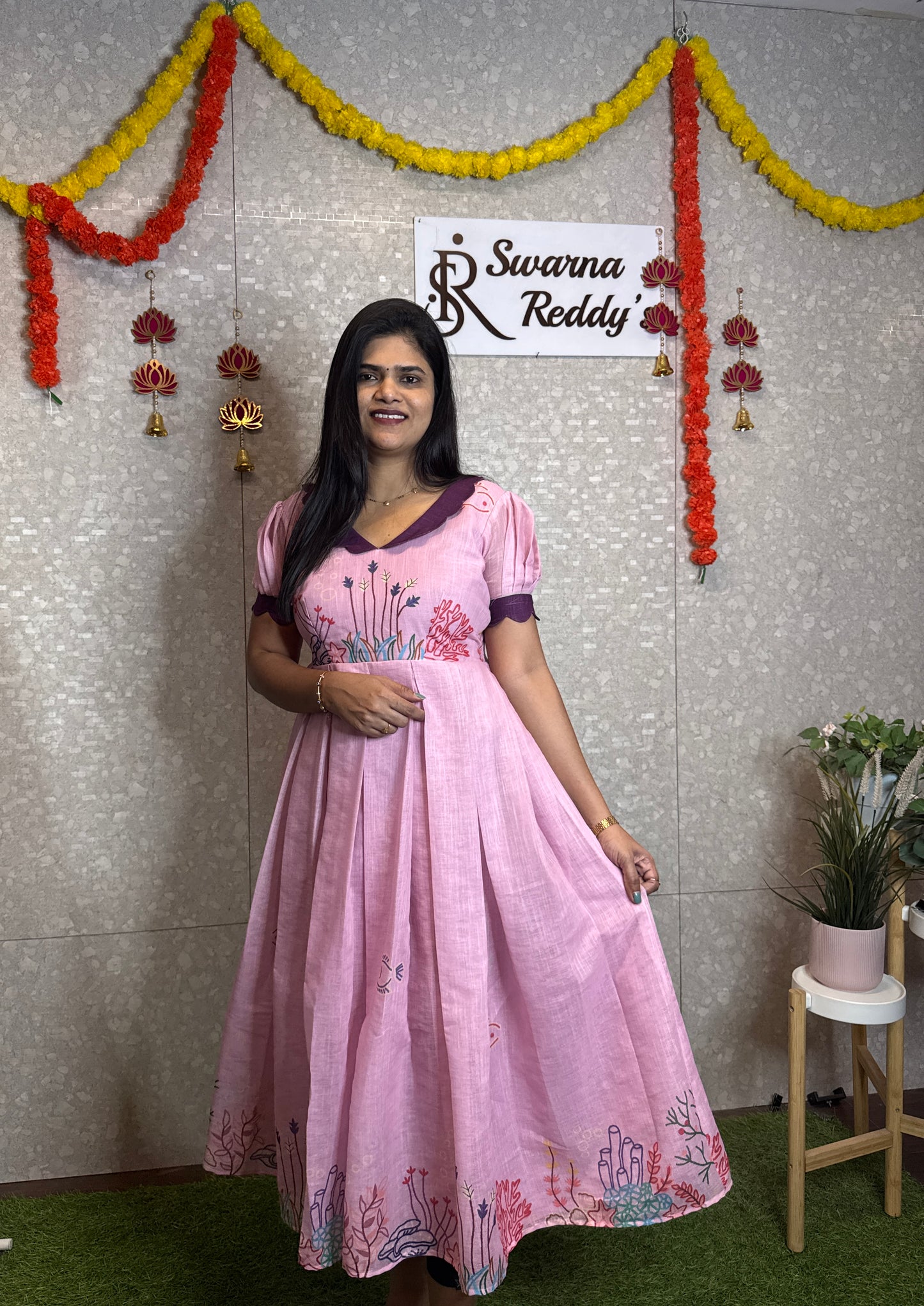 Linen Frocks-SRF1009A
