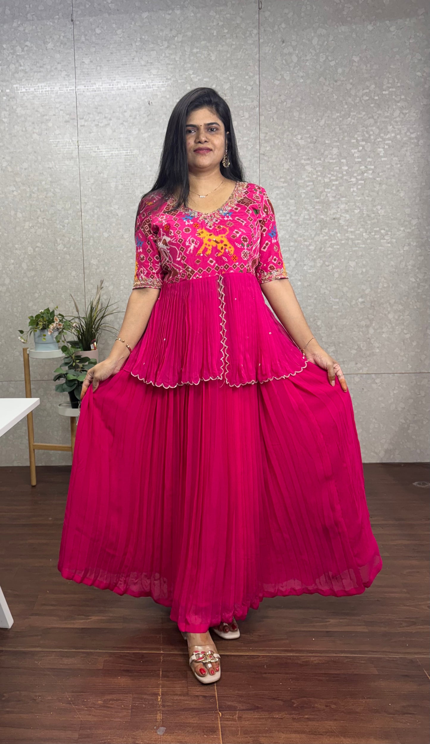 Patola peplum lehanga set-SRPL5