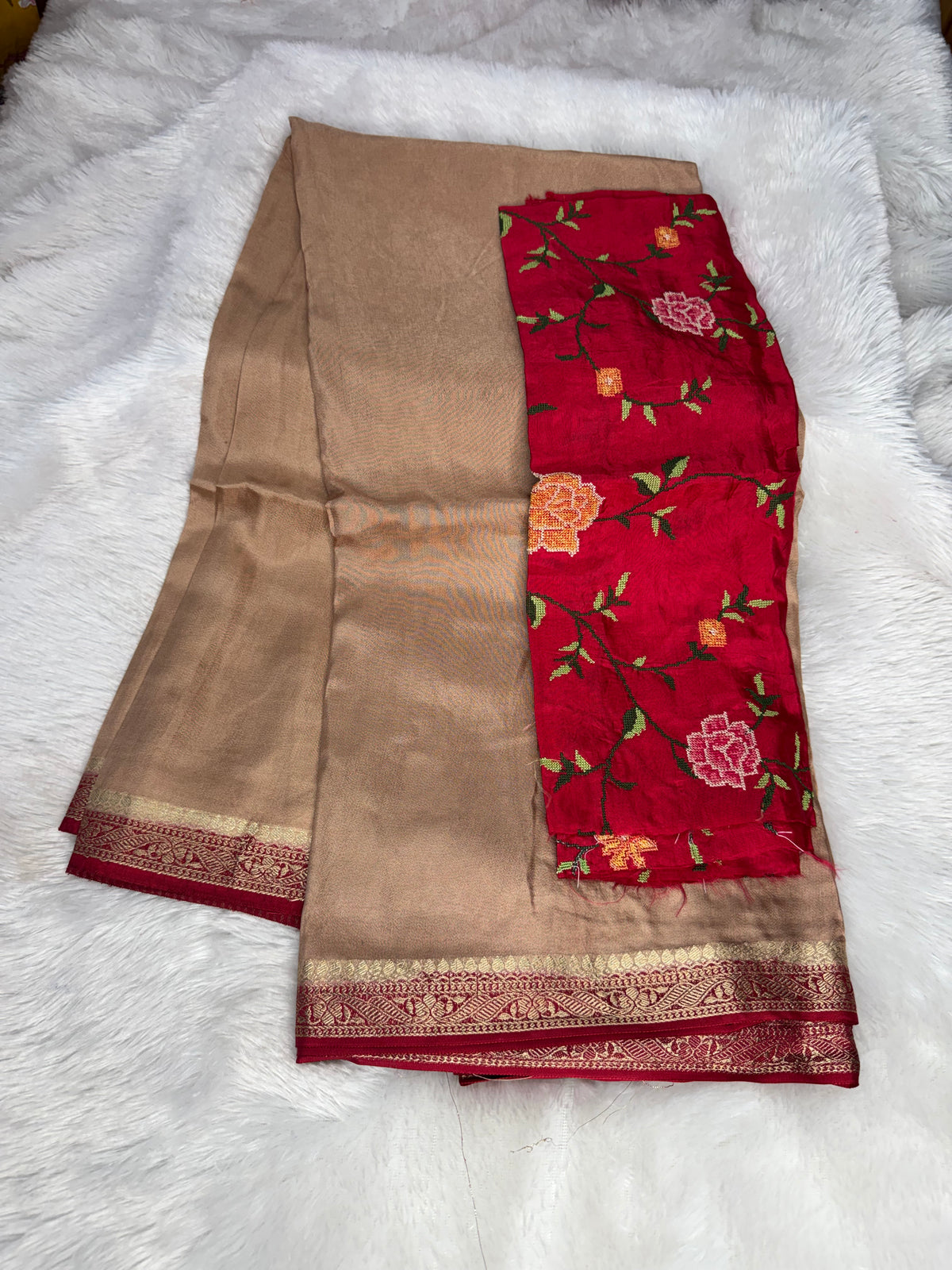 Mysore crepe saree-SR1341D