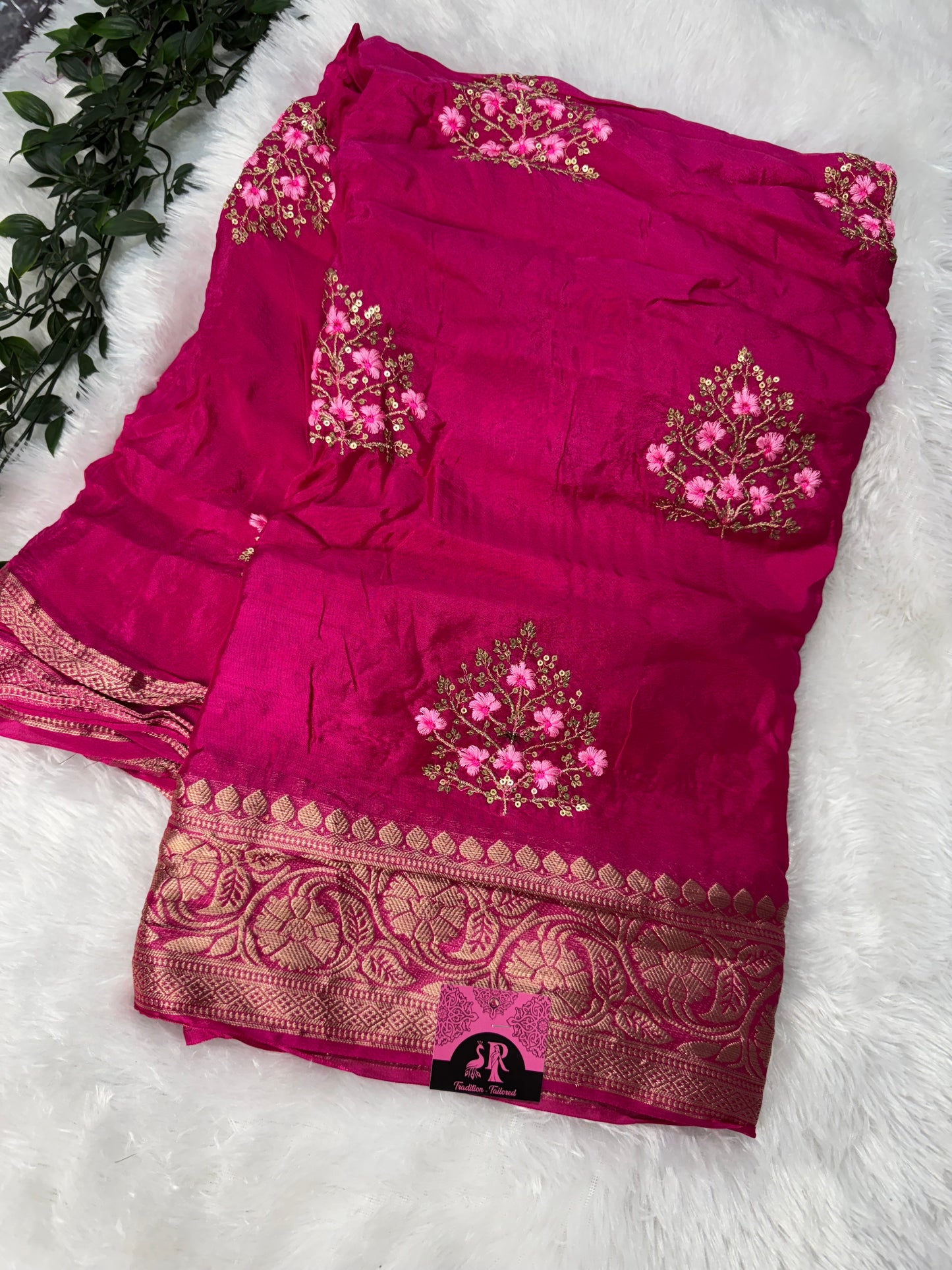 Russian silk saree-SR1097E